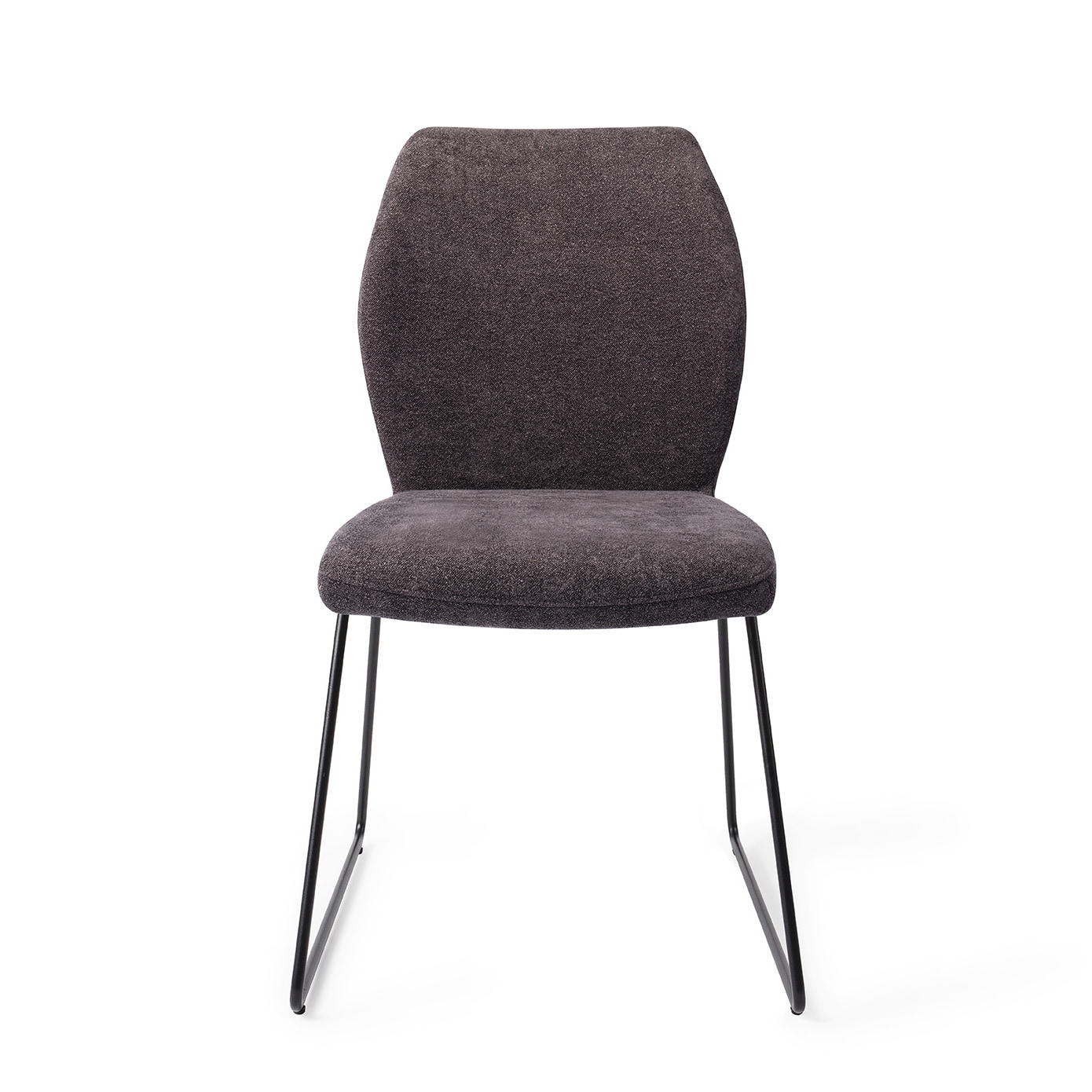 Jesper Home Eetkamerstoel 'Ikata' Slide Black, kleur Almost Black