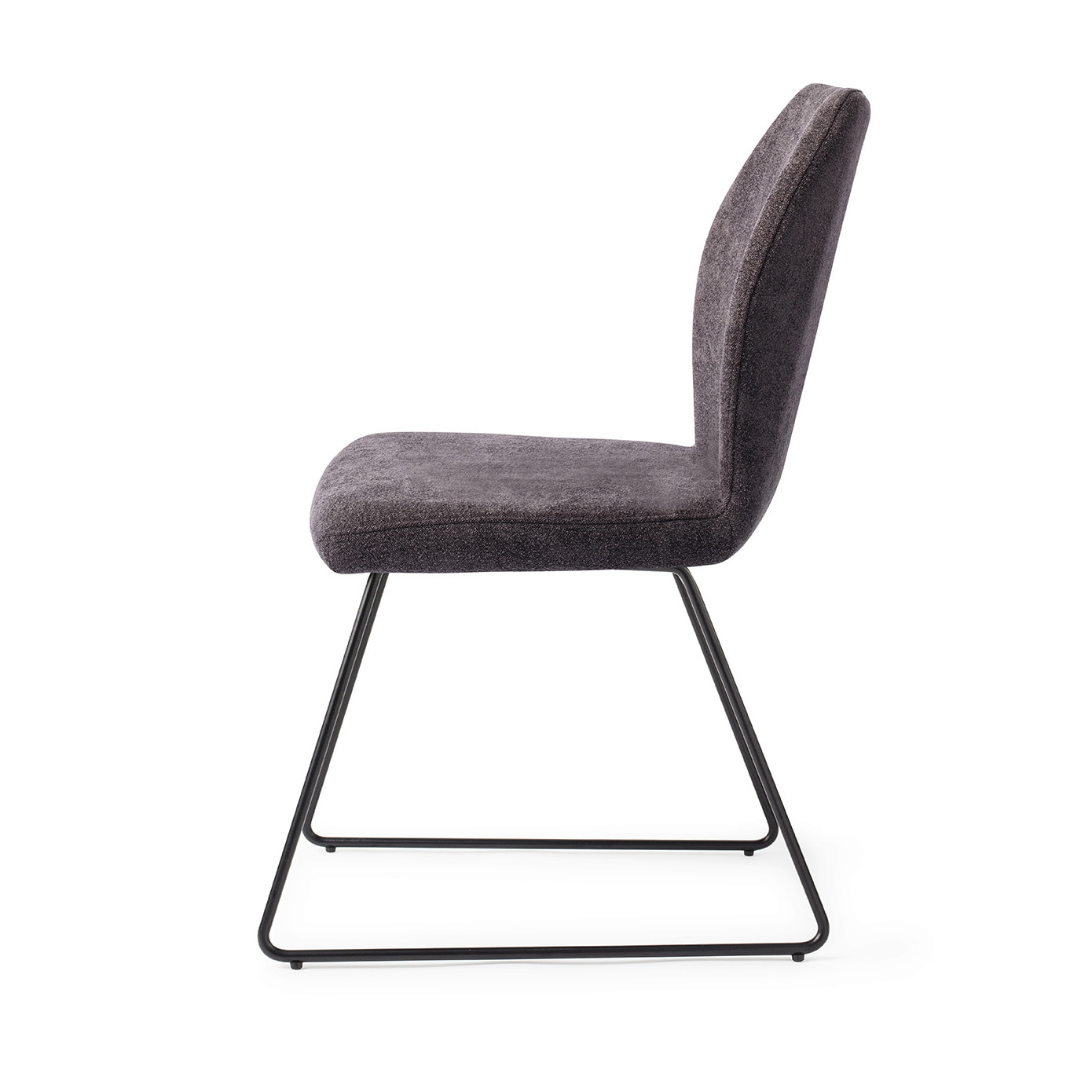 Jesper Home Eetkamerstoel 'Ikata' Slide Black, kleur Almost Black