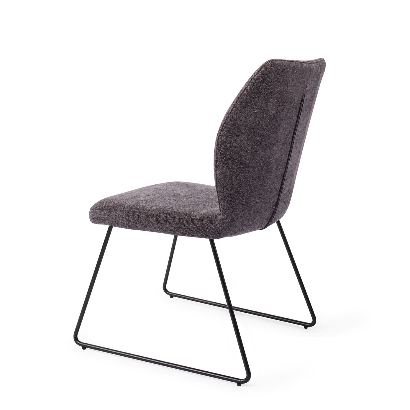 Jesper Home Eetkamerstoel 'Ikata' Slide Black, kleur Almost Black