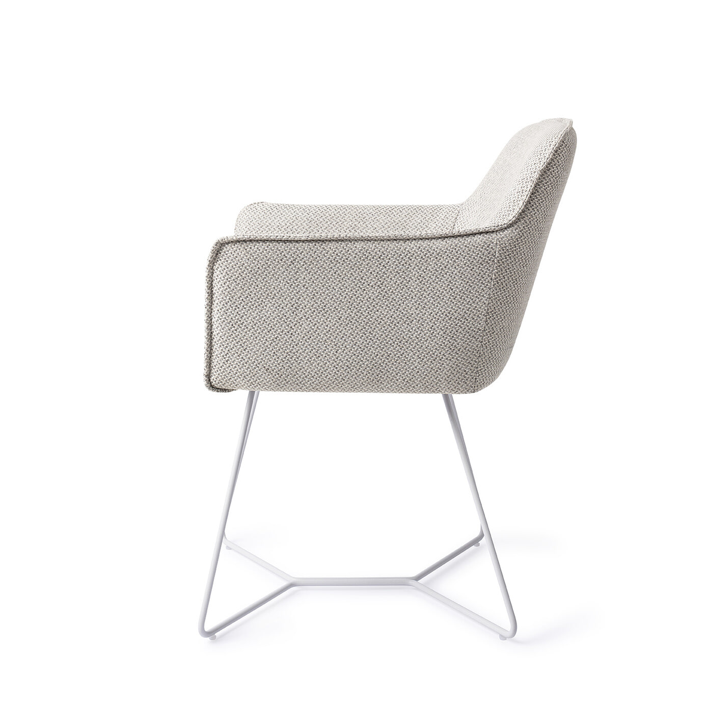 Jesper Home Eetkamerstoel 'Hofu' Beehive White, kleur Checkers Charm