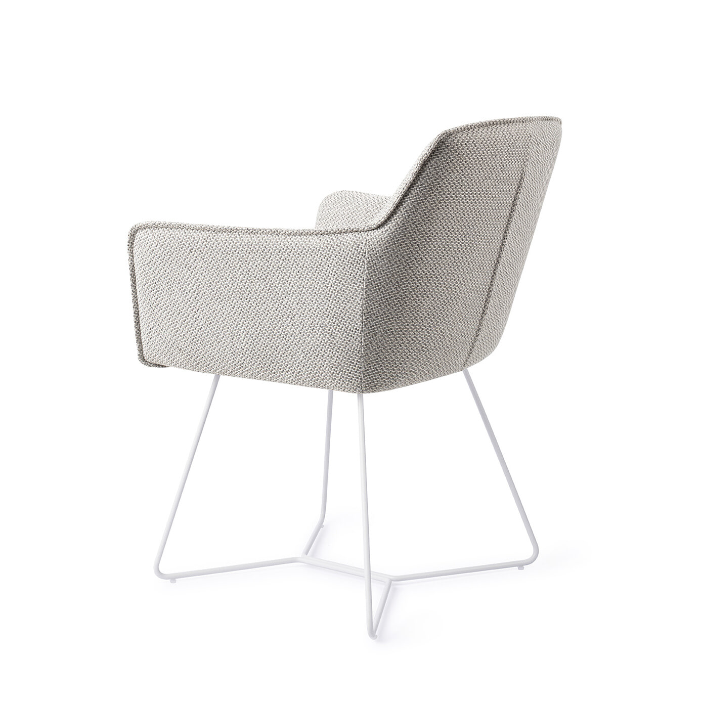 Jesper Home Eetkamerstoel 'Hofu' Beehive White, kleur Checkers Charm
