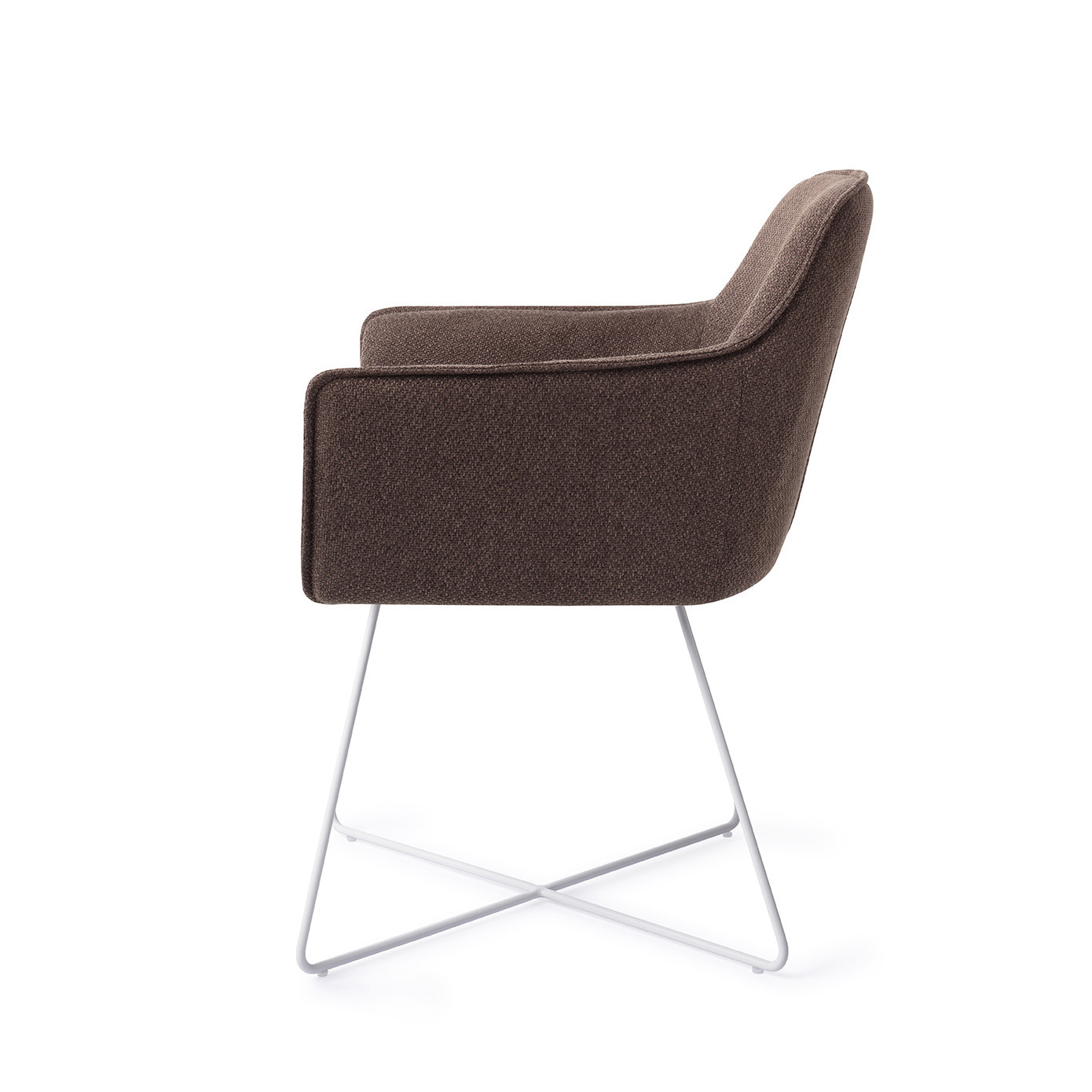 Jesper Home Eetkamerstoel 'Hofu' Cross White, kleur Potters Clay