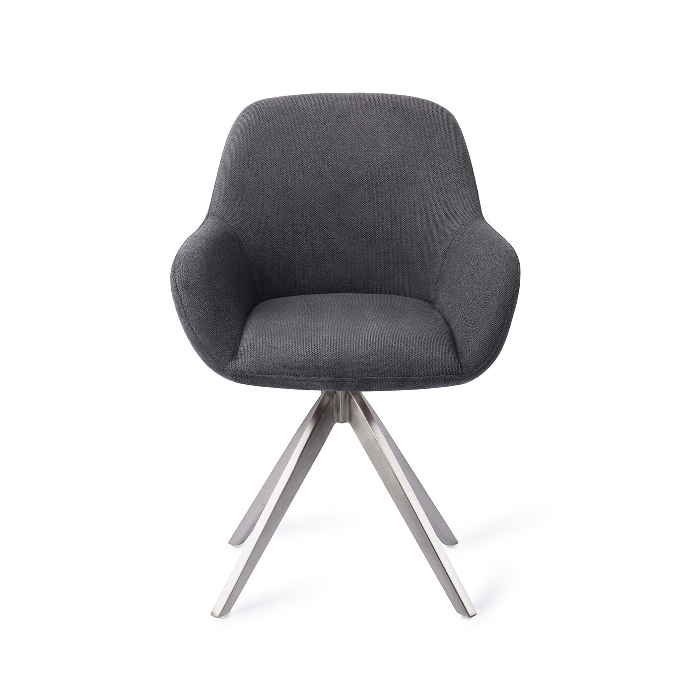 Jesper Home Eetkamerstoel 'Kushi' Turn Steel, kleur Black-Out Jesper Home Eetkamerstoel 'Kushi' Turn Steel, kleur Black-Out