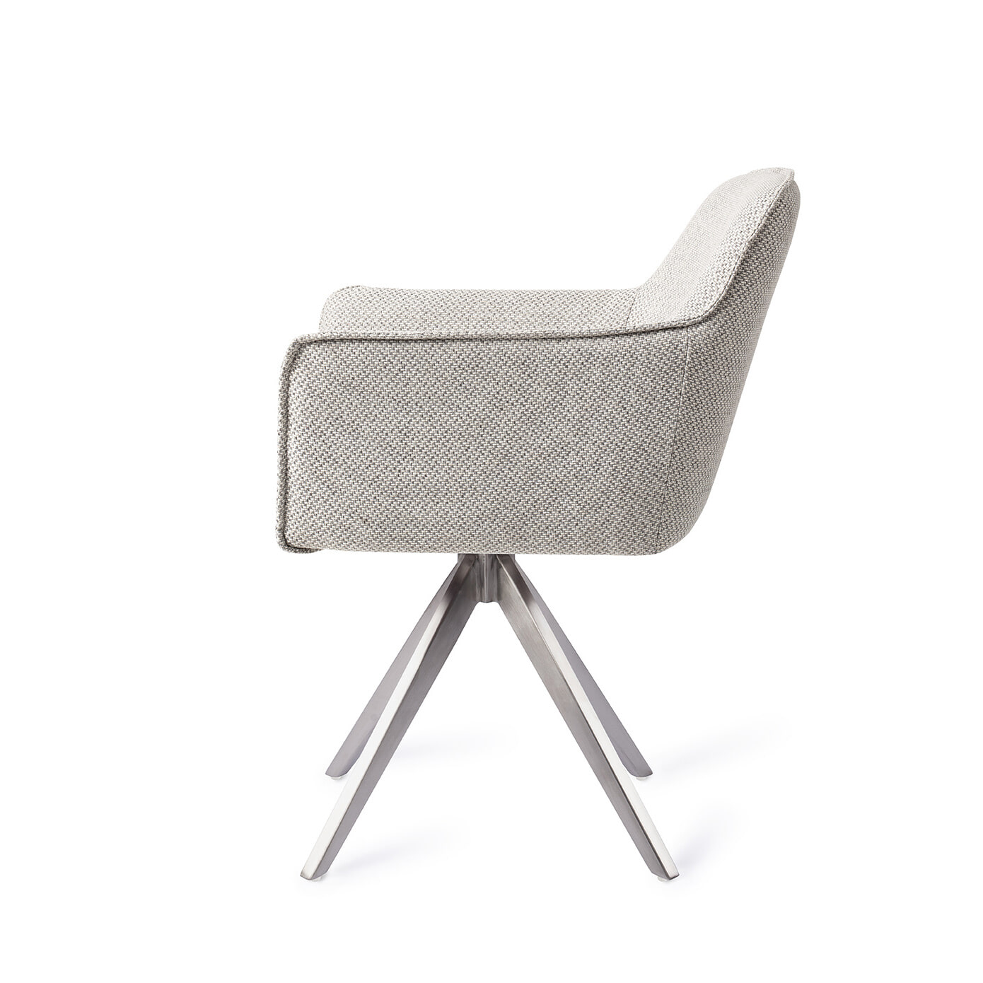 Jesper Home Eetkamerstoel 'Hofu' Turn Steel, Draaibaar, kleur Checkers Charm