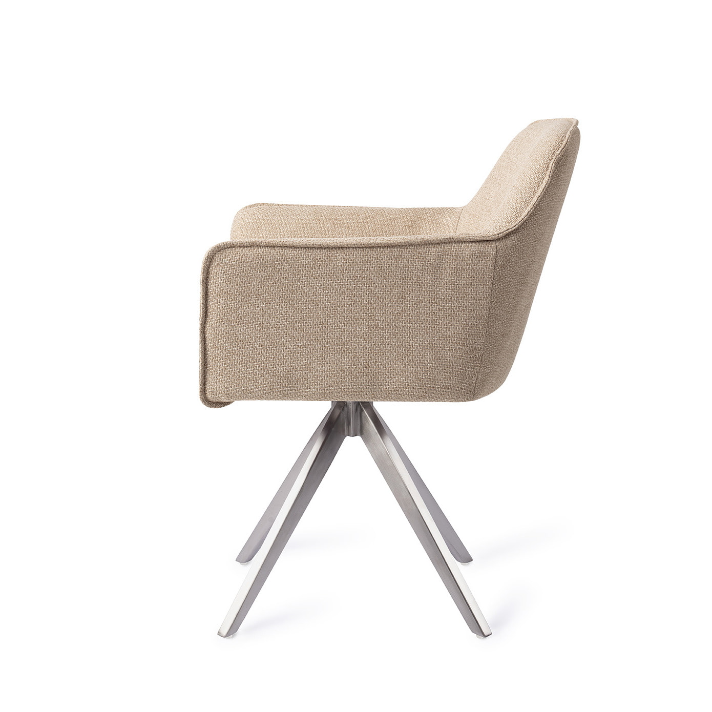 Jesper Home Eetkamerstoel 'Hofu' Turn Steel, Draaibaar, kleur Wild Walnut