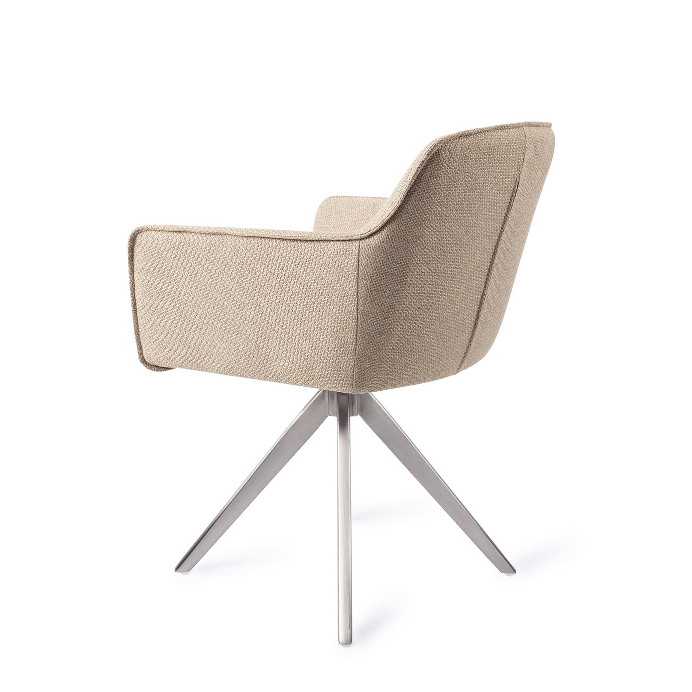 Jesper Home Eetkamerstoel 'Hofu' Turn Steel, Draaibaar, kleur Wild Walnut