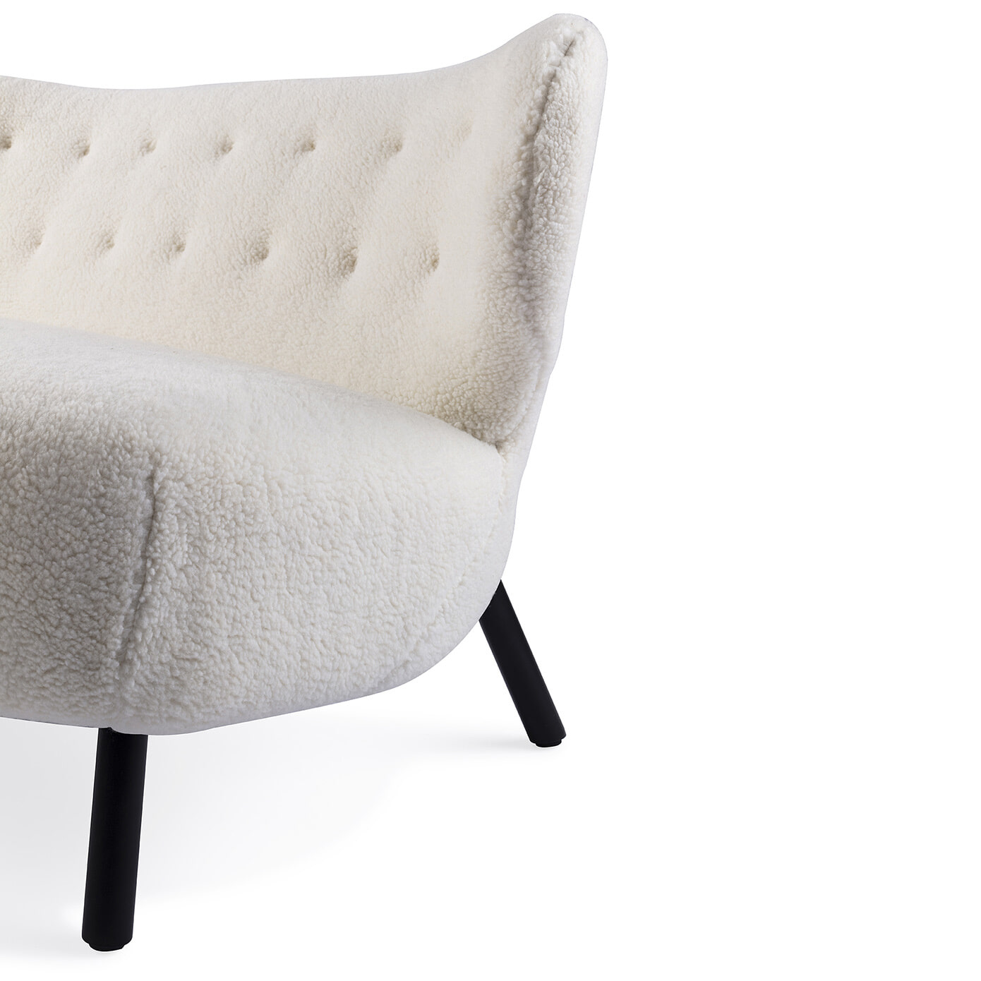 Jesper Home Bankje 'Kita' Teddy, kleur Crème