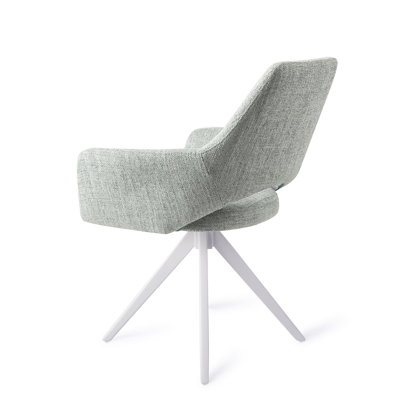 Jesper Home Eetkamerstoel 'Yanai' Turn White, Draaibaar, kleur Soft Sage