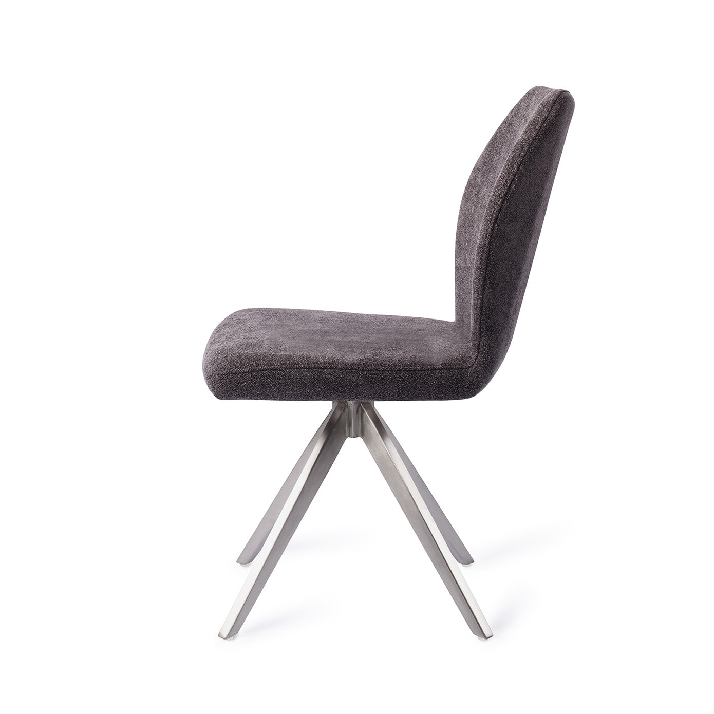 Jesper Home Eetkamerstoel 'Ikata' Turn Steel, Draaibaar, kleur Almost Black