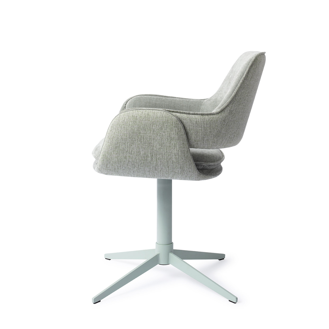 Jesper Home Eetkamerstoel 'Oketo' Draaibaar, kleur Green Midori