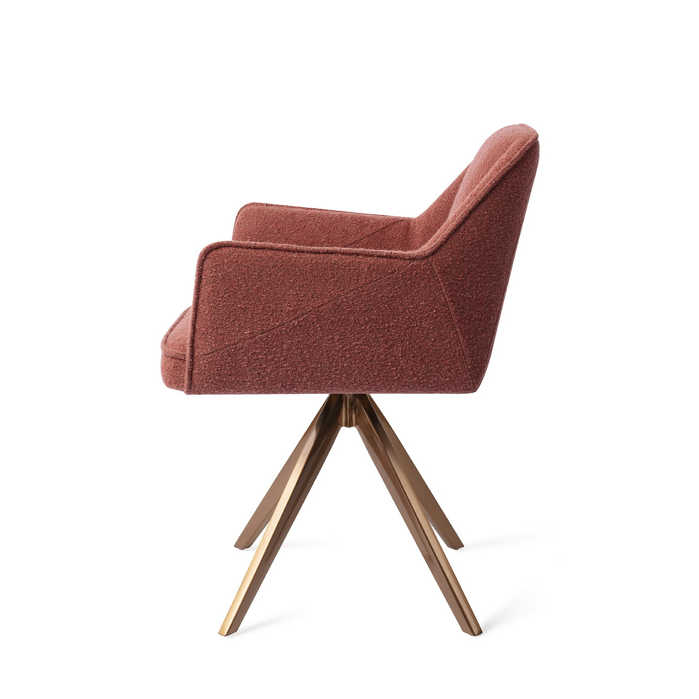 Jesper Home Eetkamerstoel 'Tome' Turn Rose, Draaibaar, kleur Shabby Saffron