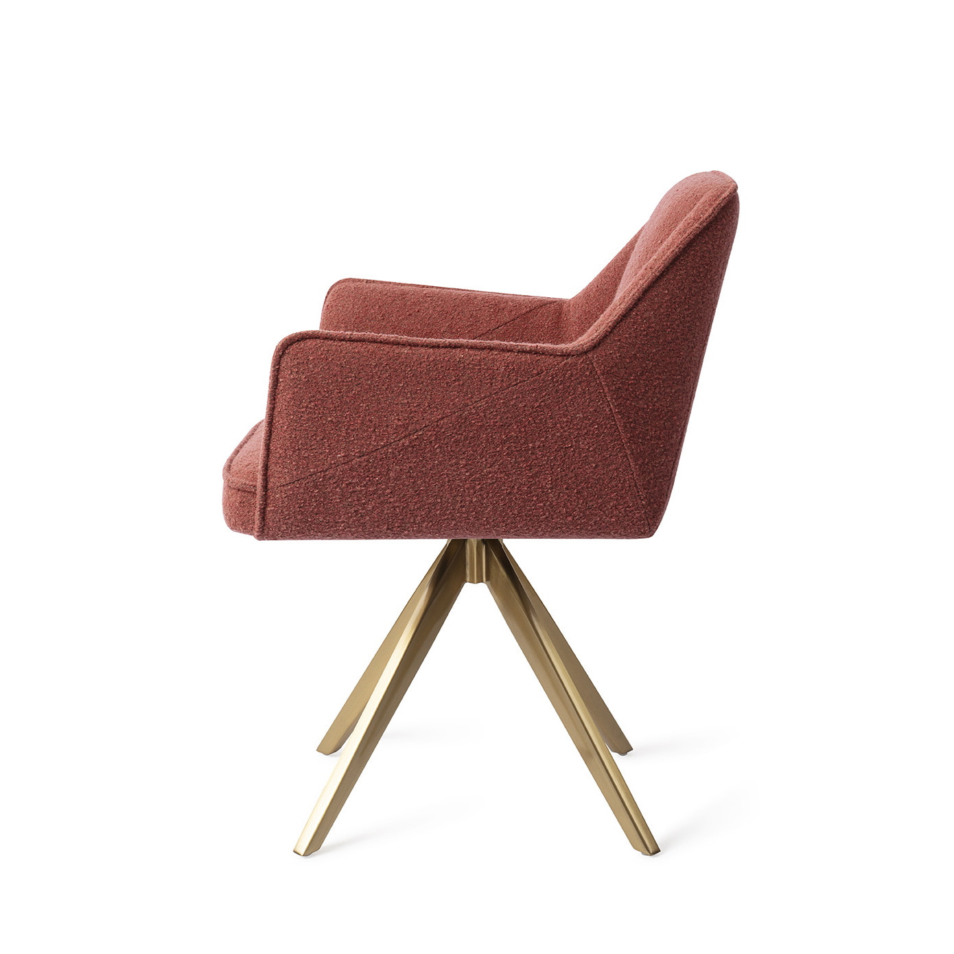 Jesper Home Eetkamerstoel 'Tome' Turn Gold, Draaibaar, kleur Shabby Saffron