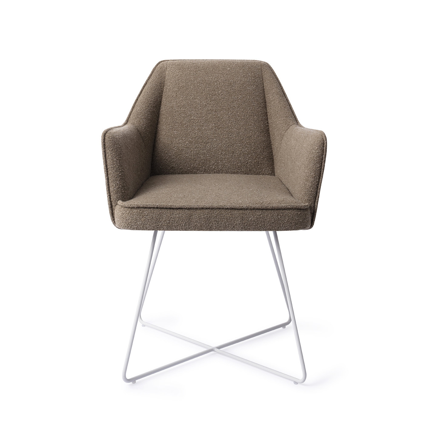 Jesper Home Eetkamerstoel 'Tome' Cross White, kleur Idaho Potato