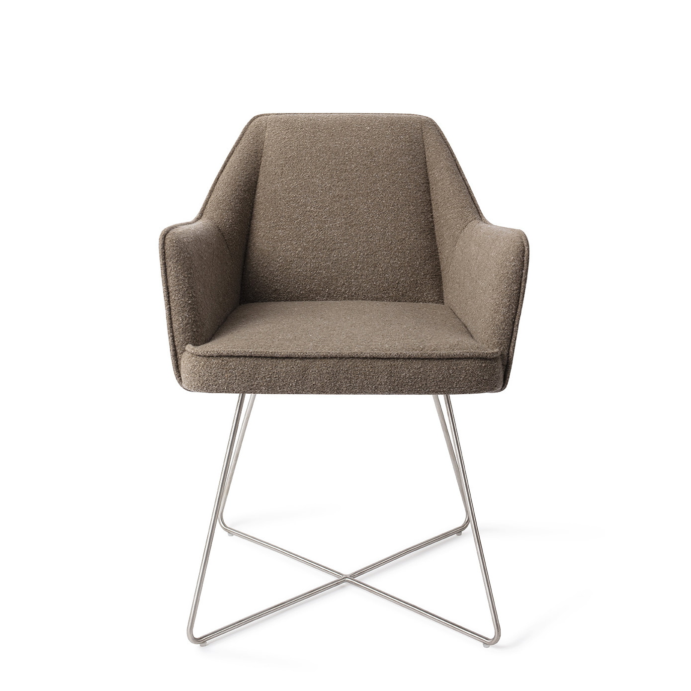 Jesper Home Eetkamerstoel 'Tome' Cross Steel, kleur Idaho Potato