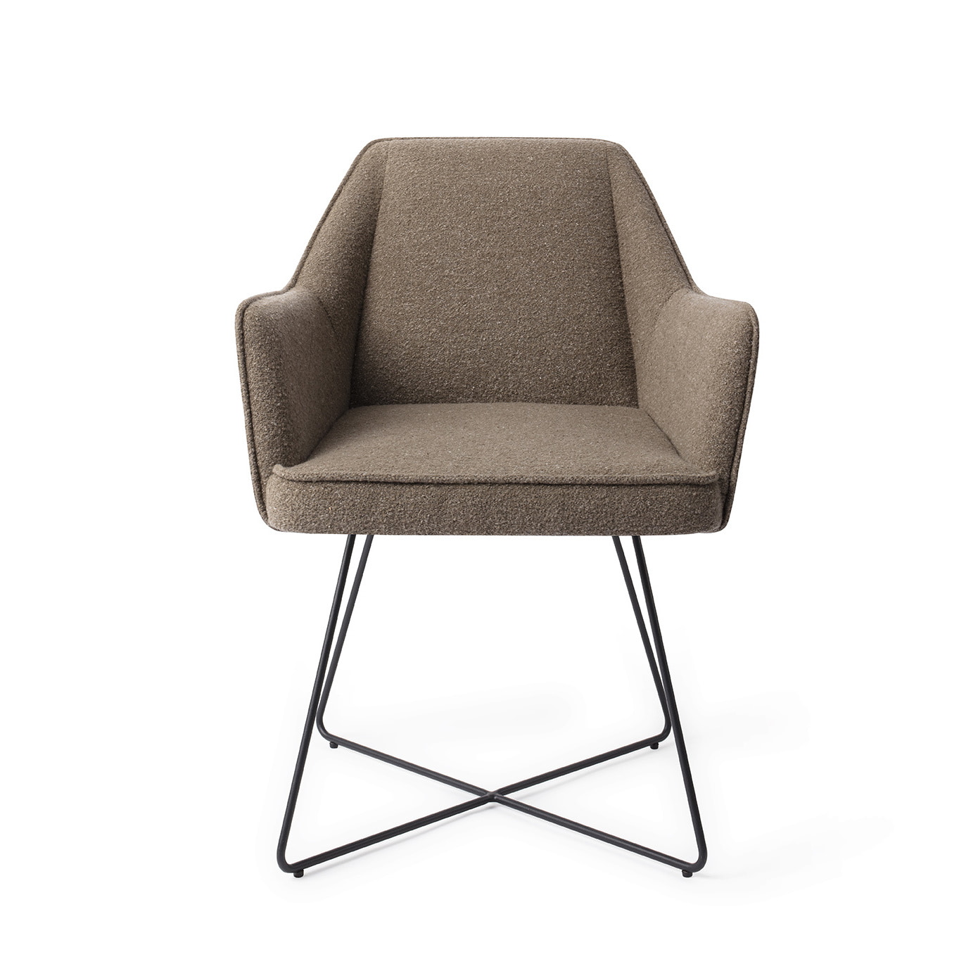 Jesper Home Eetkamerstoel 'Tome' Cross Black, kleur Idaho Potato