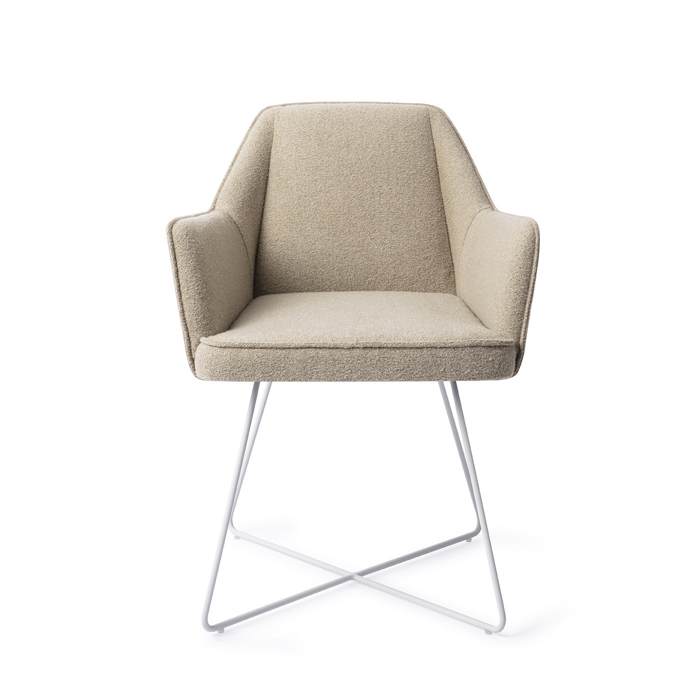 Jesper Home Eetkamerstoel 'Tome' Cross White, kleur Great Greige