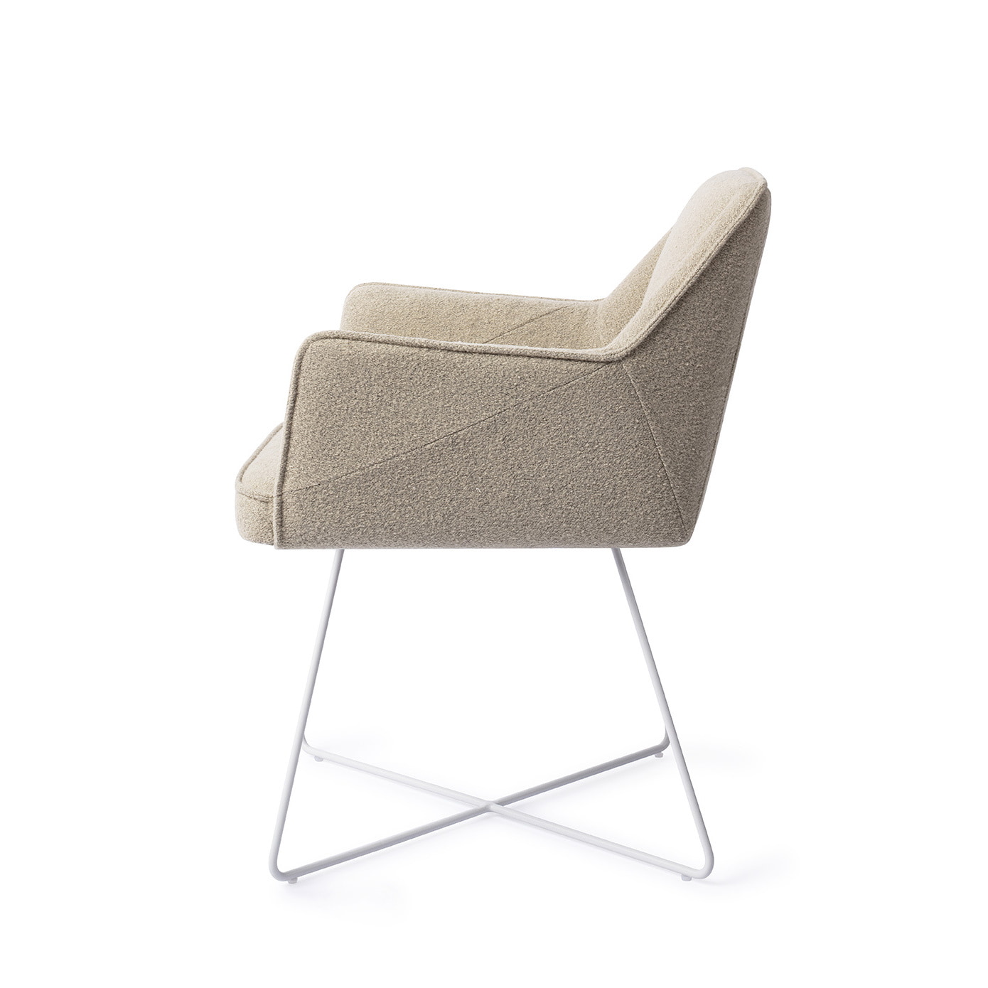 Jesper Home Eetkamerstoel 'Tome' Cross White, kleur Great Greige