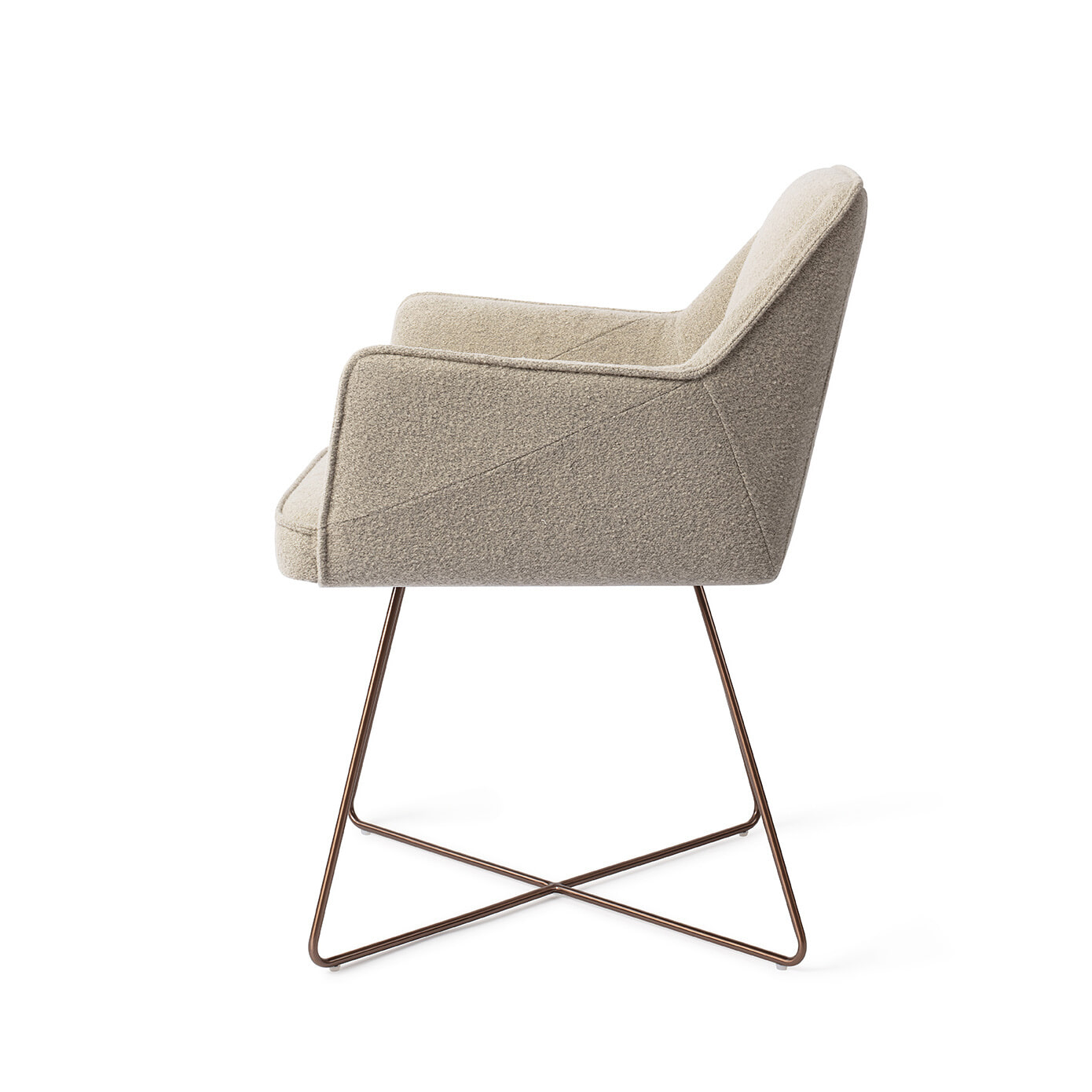 Jesper Home Eetkamerstoel 'Tome' Cross Rose, kleur Great Greige
