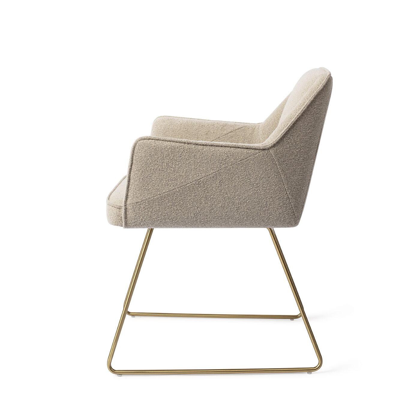 Jesper Home Eetkamerstoel 'Tome' Slide Gold, kleur Great Greige