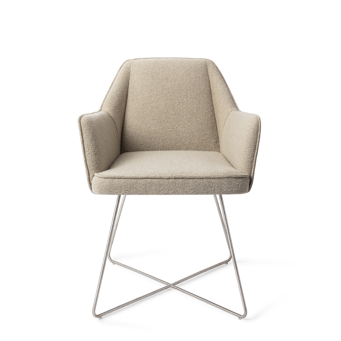 Jesper Home Eetkamerstoel 'Tome' Cross Steel, kleur Great Greige
