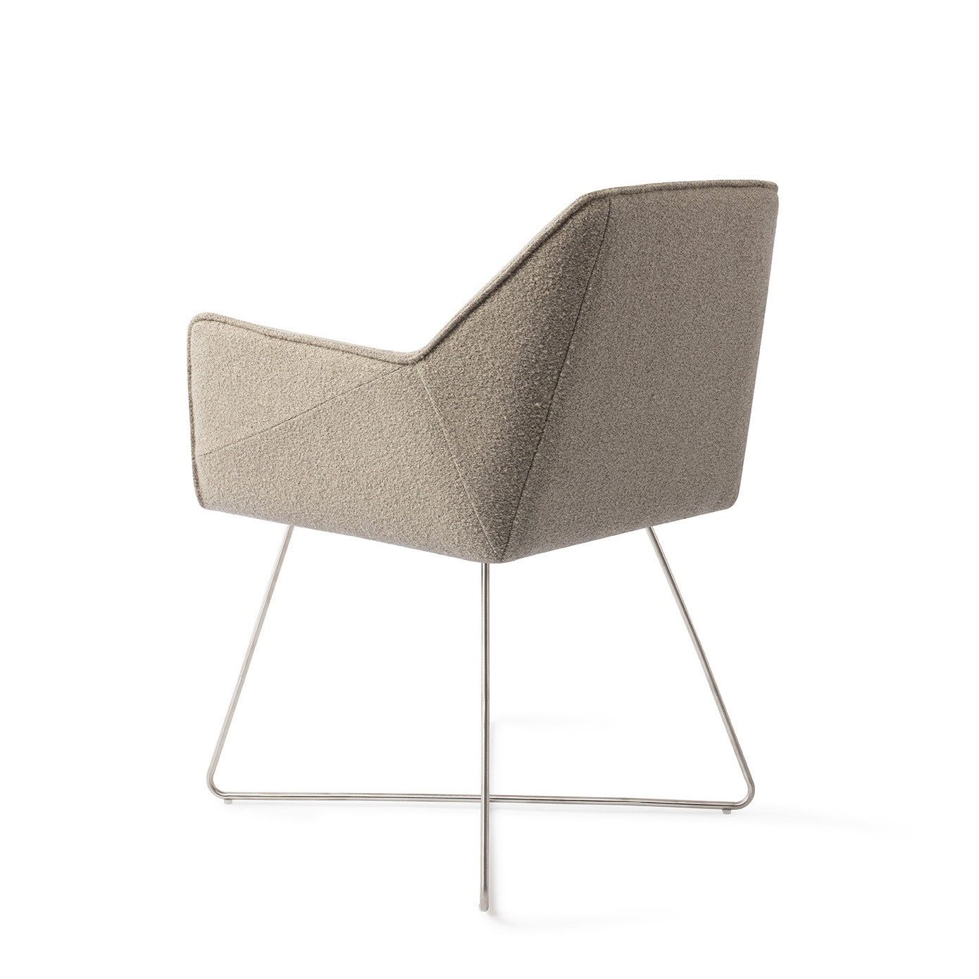 Jesper Home Eetkamerstoel 'Tome' Cross Steel, kleur Great Greige