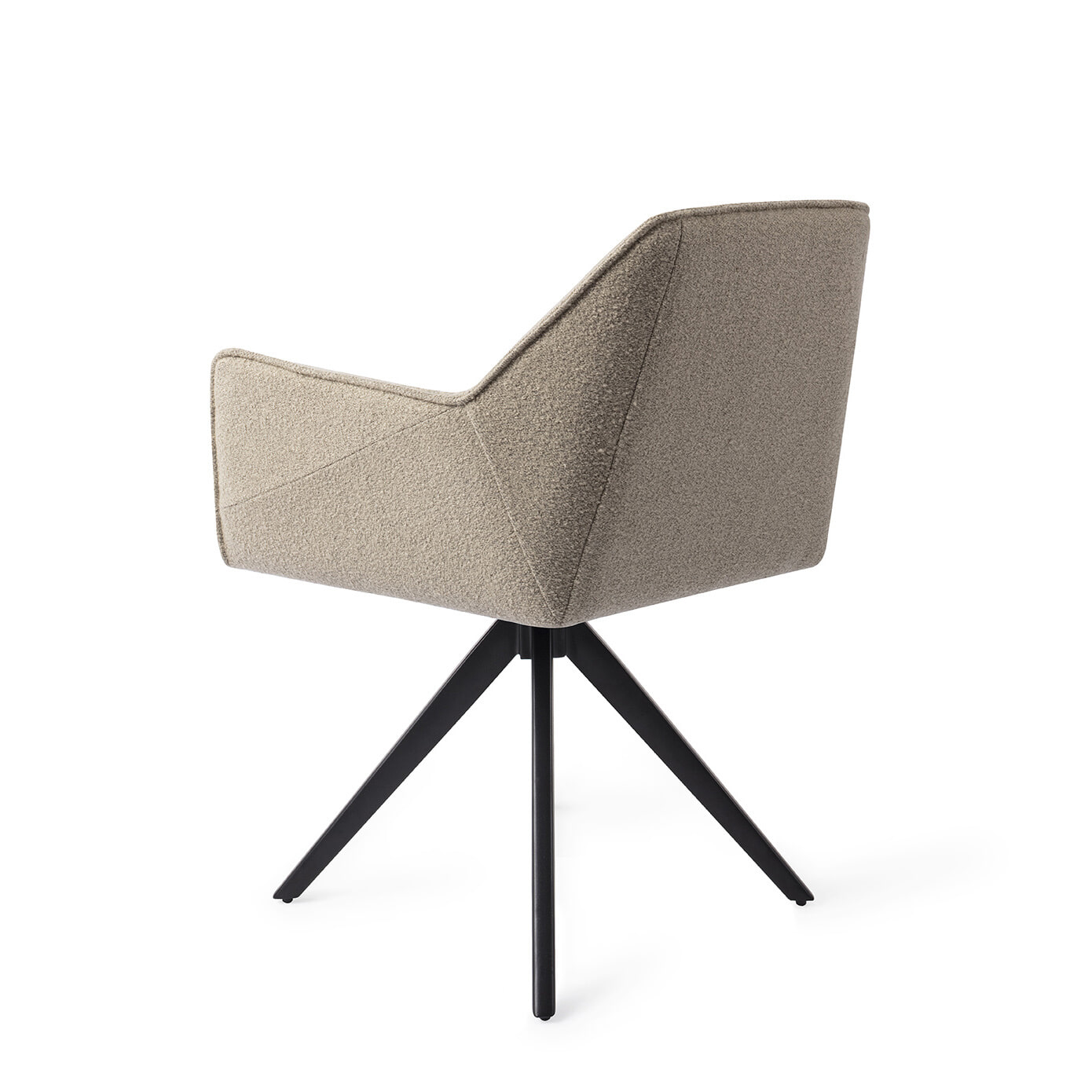 Jesper Home Eetkamerstoel 'Tome' Turn Black, Draaibaar, kleur Great Greige