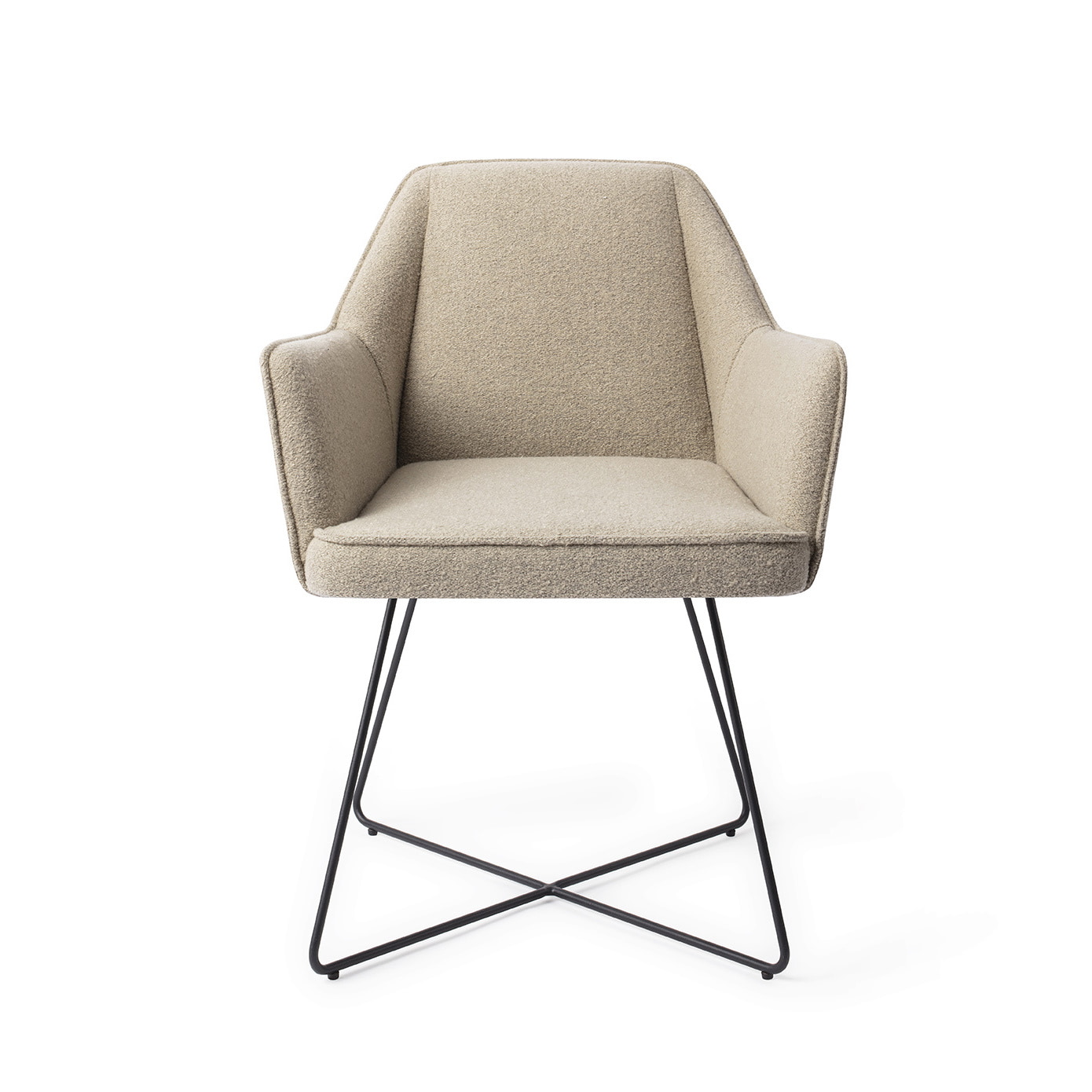 Jesper Home Eetkamerstoel 'Tome' Cross Black, kleur Great Greige
