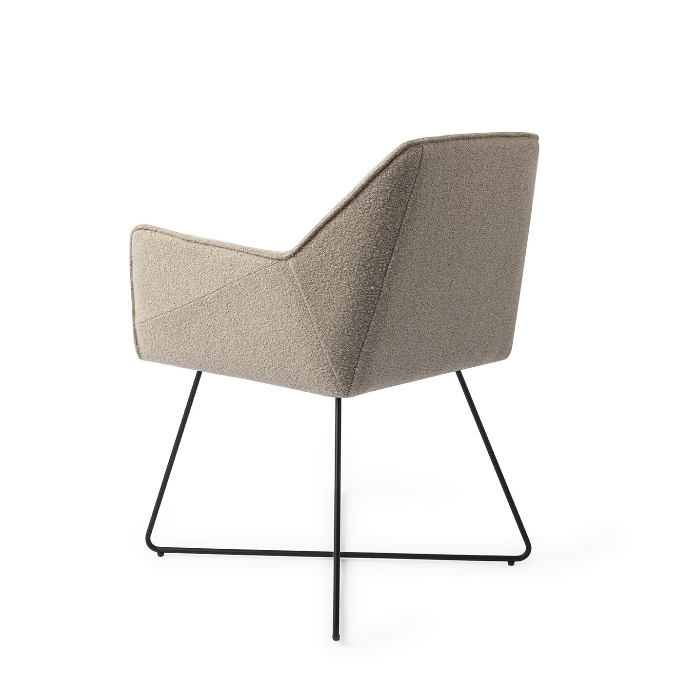 Jesper Home Eetkamerstoel 'Tome' Cross Black, kleur Great Greige