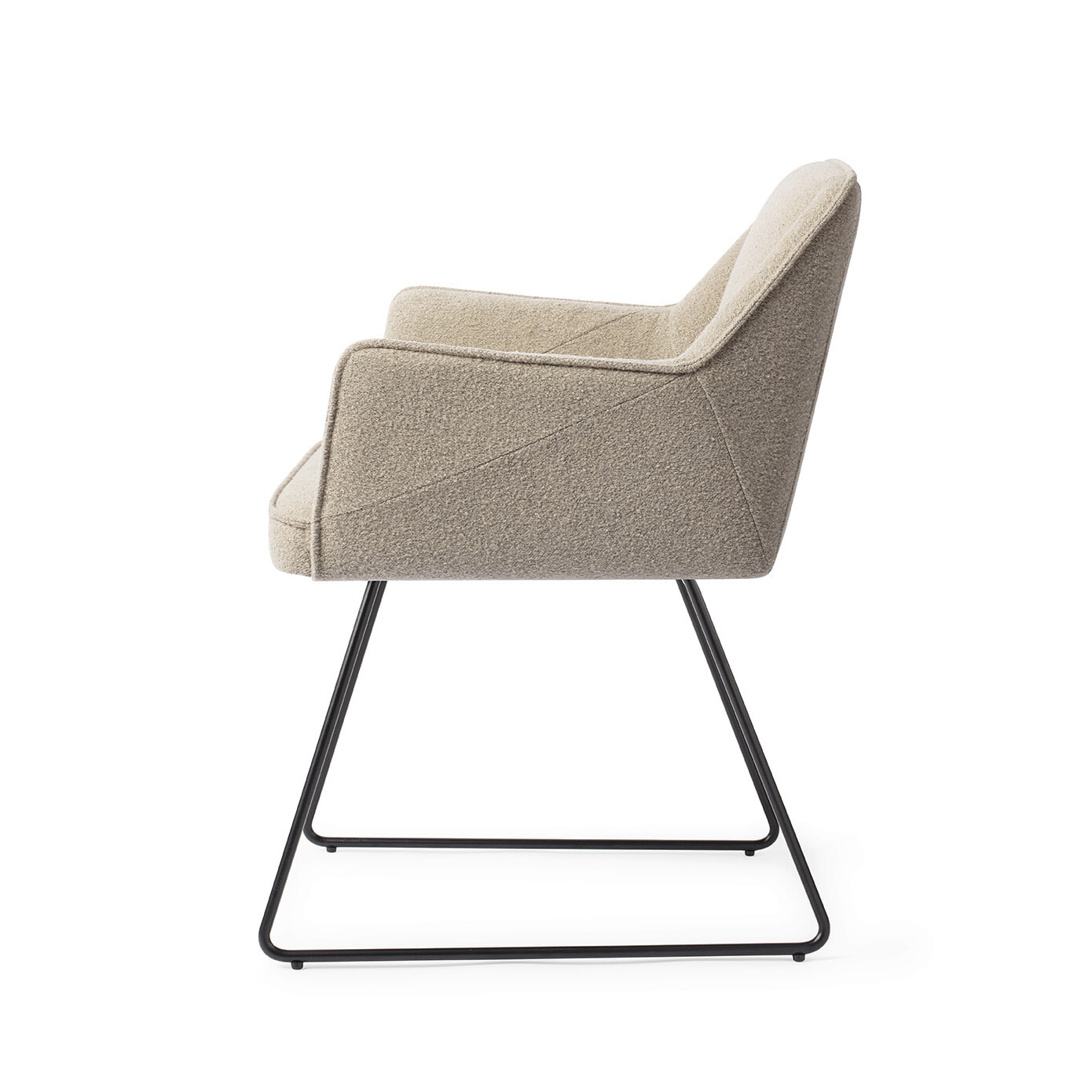 Jesper Home Eetkamerstoel 'Tome' Slide Black, kleur Great Greige