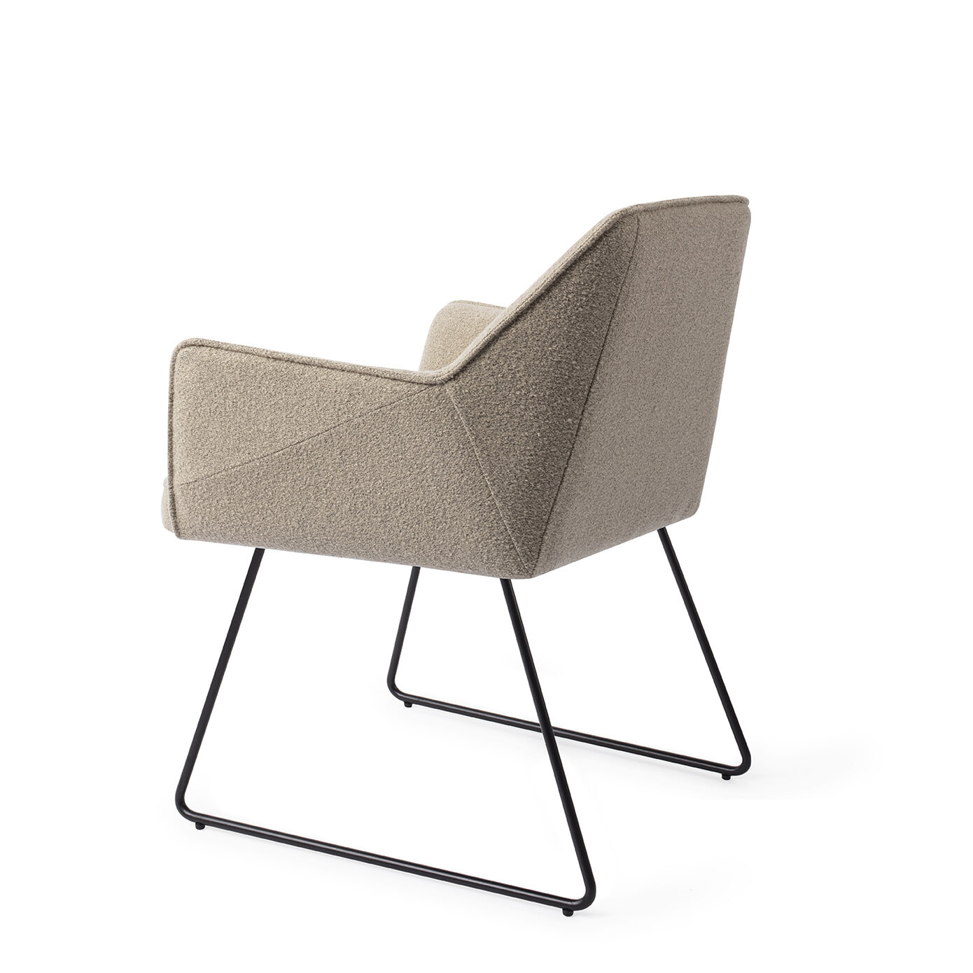 Jesper Home Eetkamerstoel 'Tome' Slide Black, kleur Great Greige