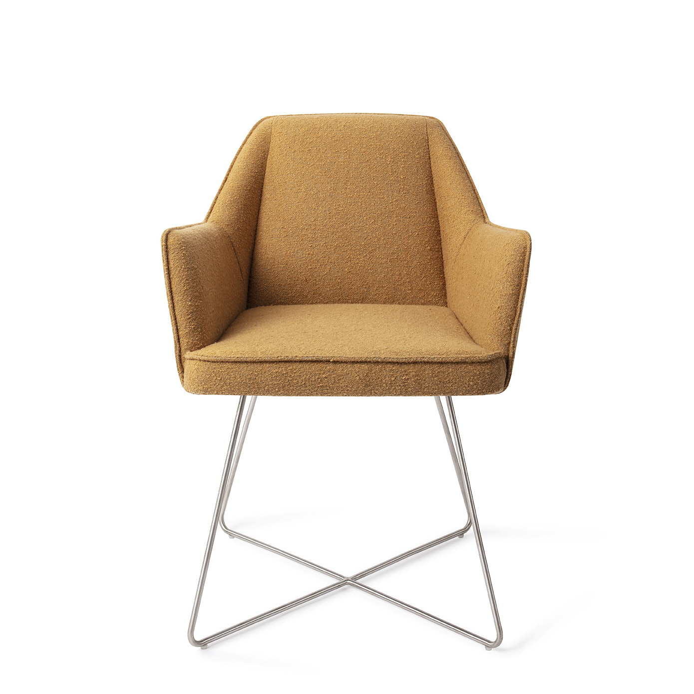 Jesper Home Eetkamerstoel 'Tome' Cross Steel, kleur Masai Giraffe