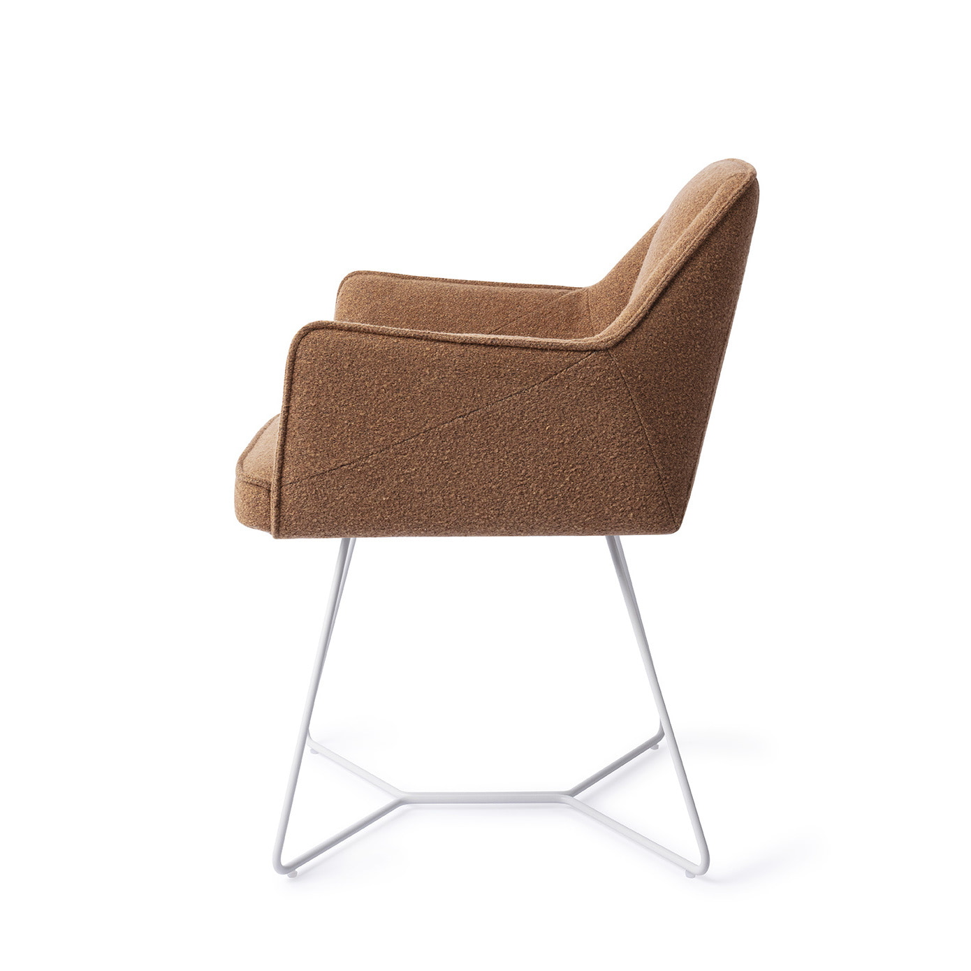 Jesper Home Eetkamerstoel 'Tome' Beehive White, kleur Cinnamon Bun
