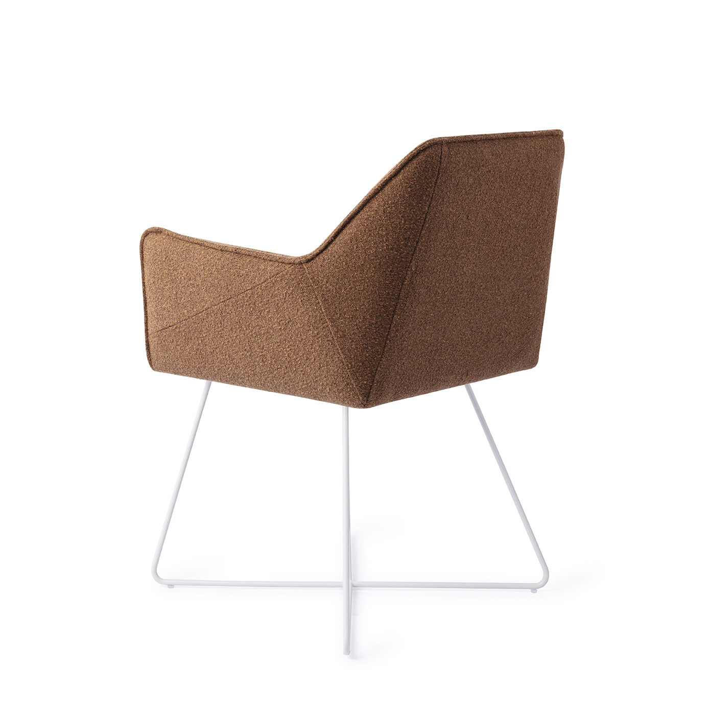 Jesper Home Eetkamerstoel 'Tome' Cross White, kleur Cinnamon Bun
