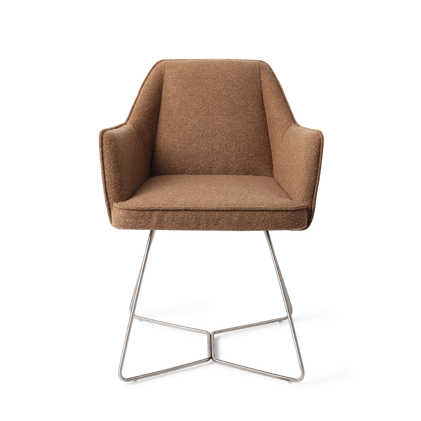 Jesper Home Eetkamerstoel 'Tome' Beehive Steel, kleur Cinnamon Bun