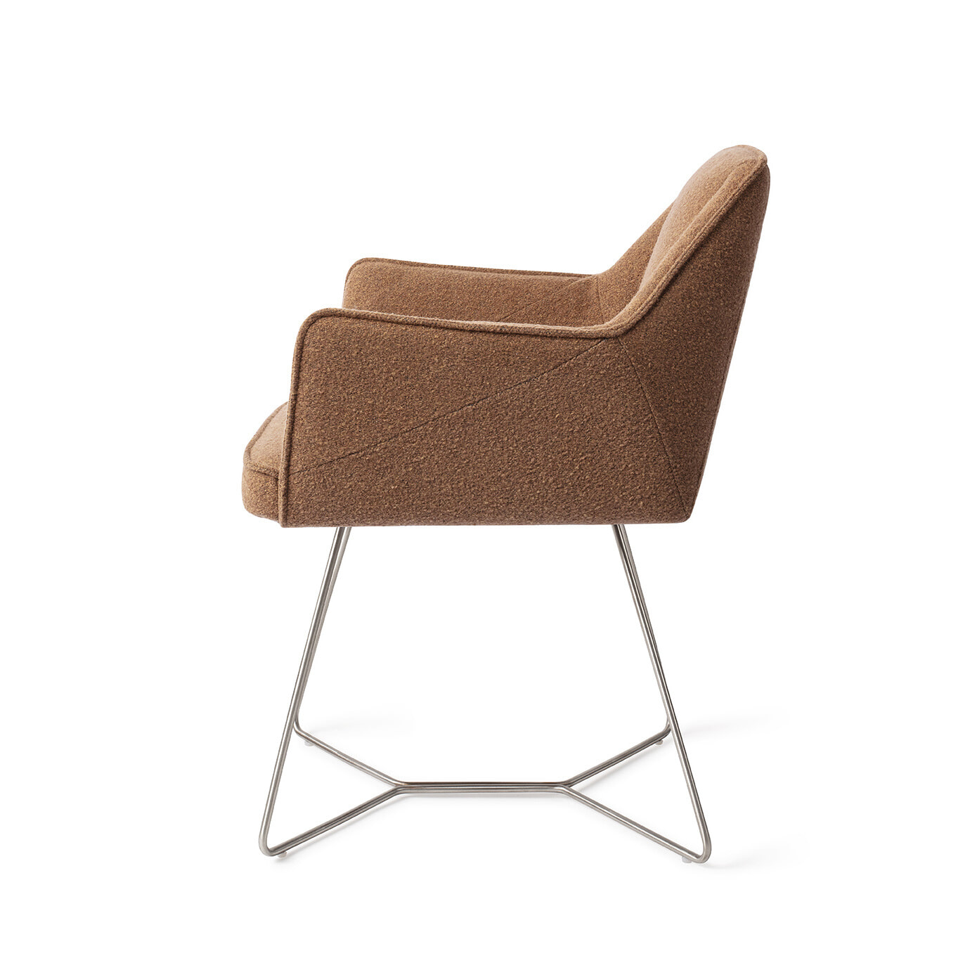 Jesper Home Eetkamerstoel 'Tome' Beehive Steel, kleur Cinnamon Bun