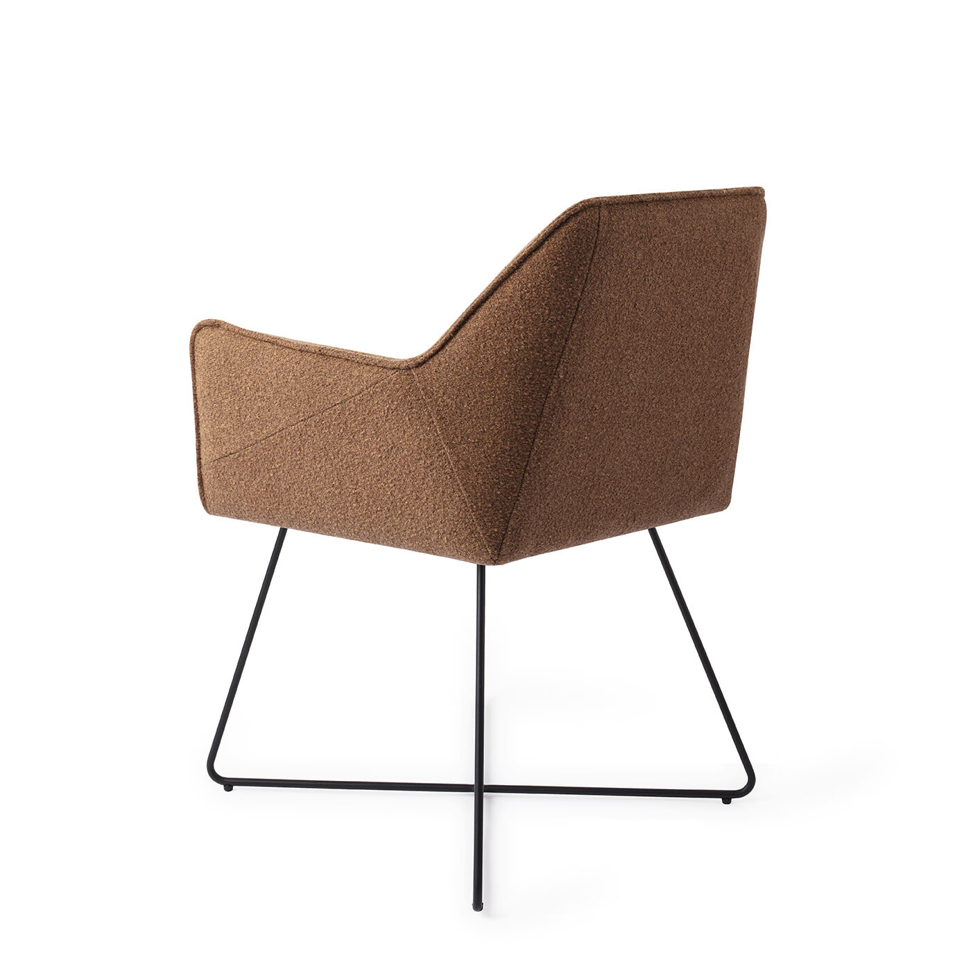 Jesper Home Eetkamerstoel 'Tome' Cross Black, kleur Cinnamon Bun