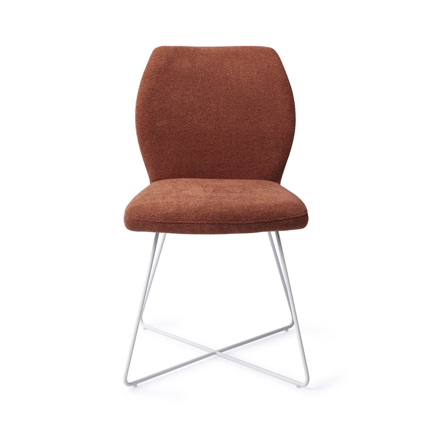 Jesper Home Eetkamerstoel 'Ikata' Cross White, kleur Cosy Copper