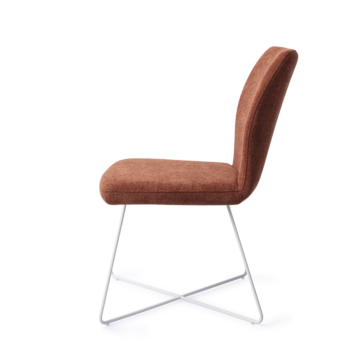 Jesper Home Eetkamerstoel 'Ikata' Cross White, kleur Cosy Copper