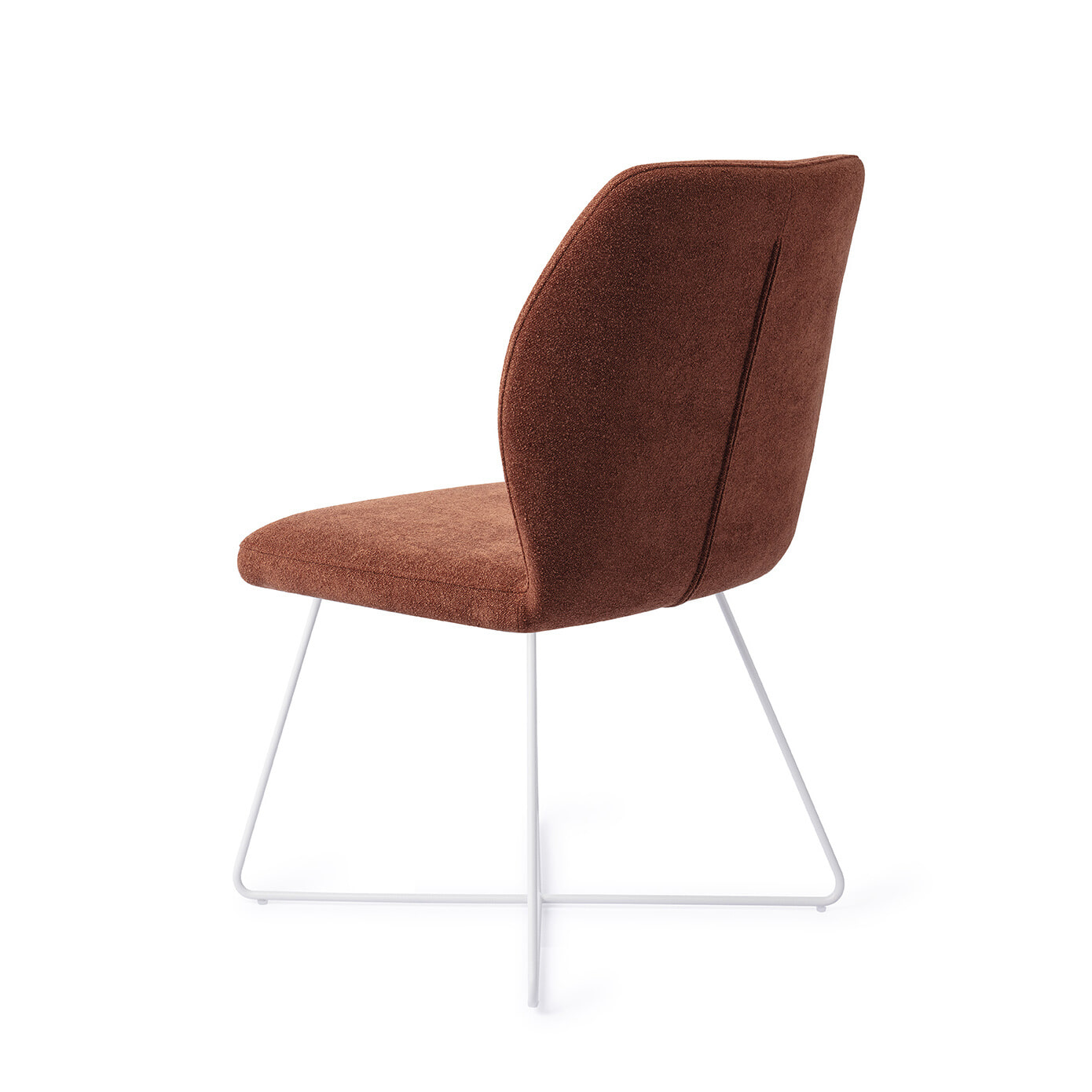 Jesper Home Eetkamerstoel 'Ikata' Cross White, kleur Cosy Copper