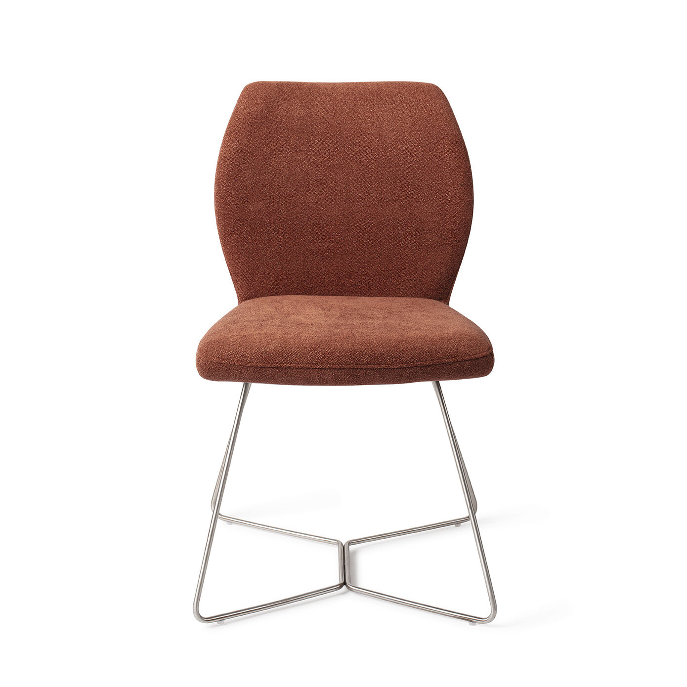 Jesper Home Eetkamerstoel 'Ikata' Beehive Steel, kleur Cosy Copper