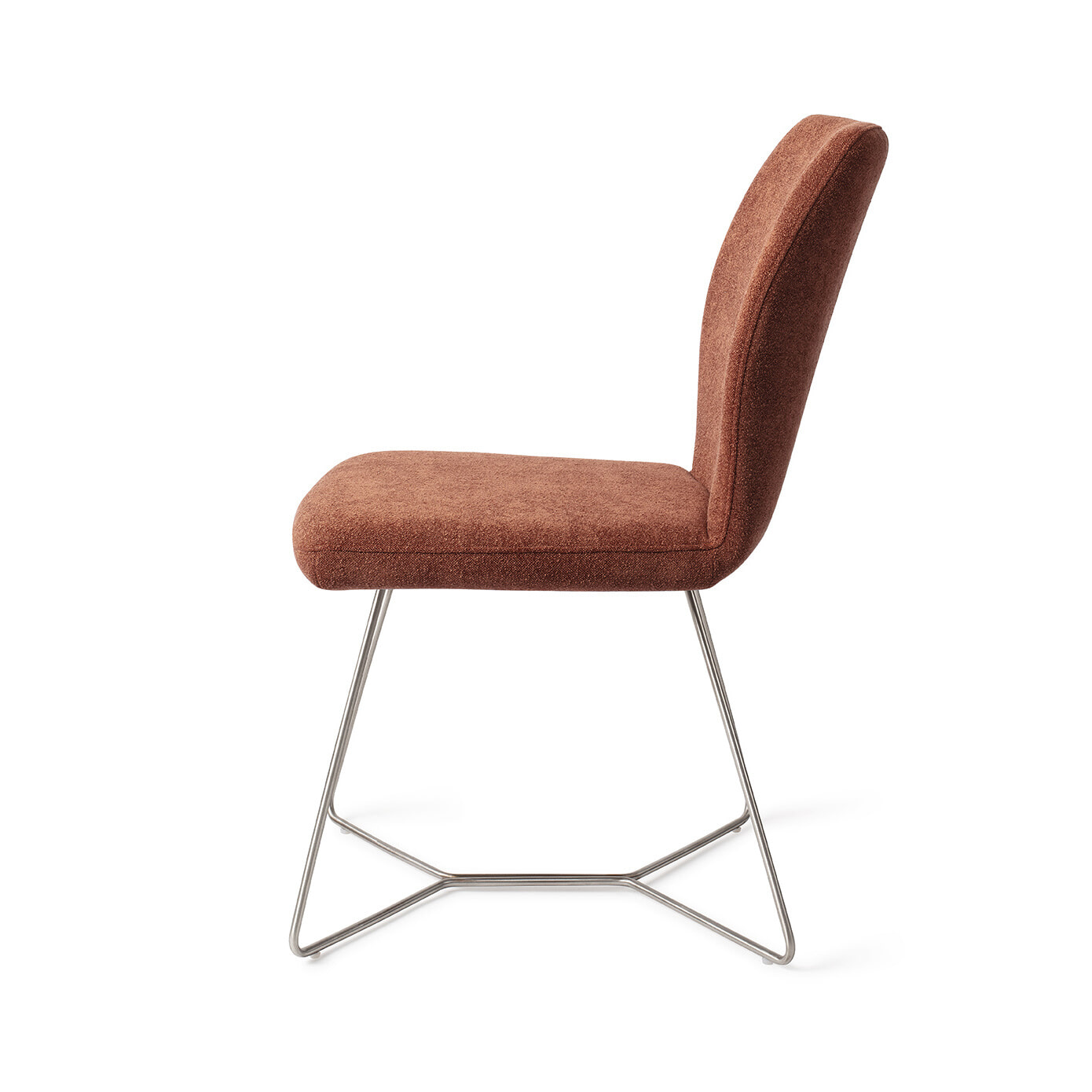 Jesper Home Eetkamerstoel 'Ikata' Beehive Steel, kleur Cosy Copper