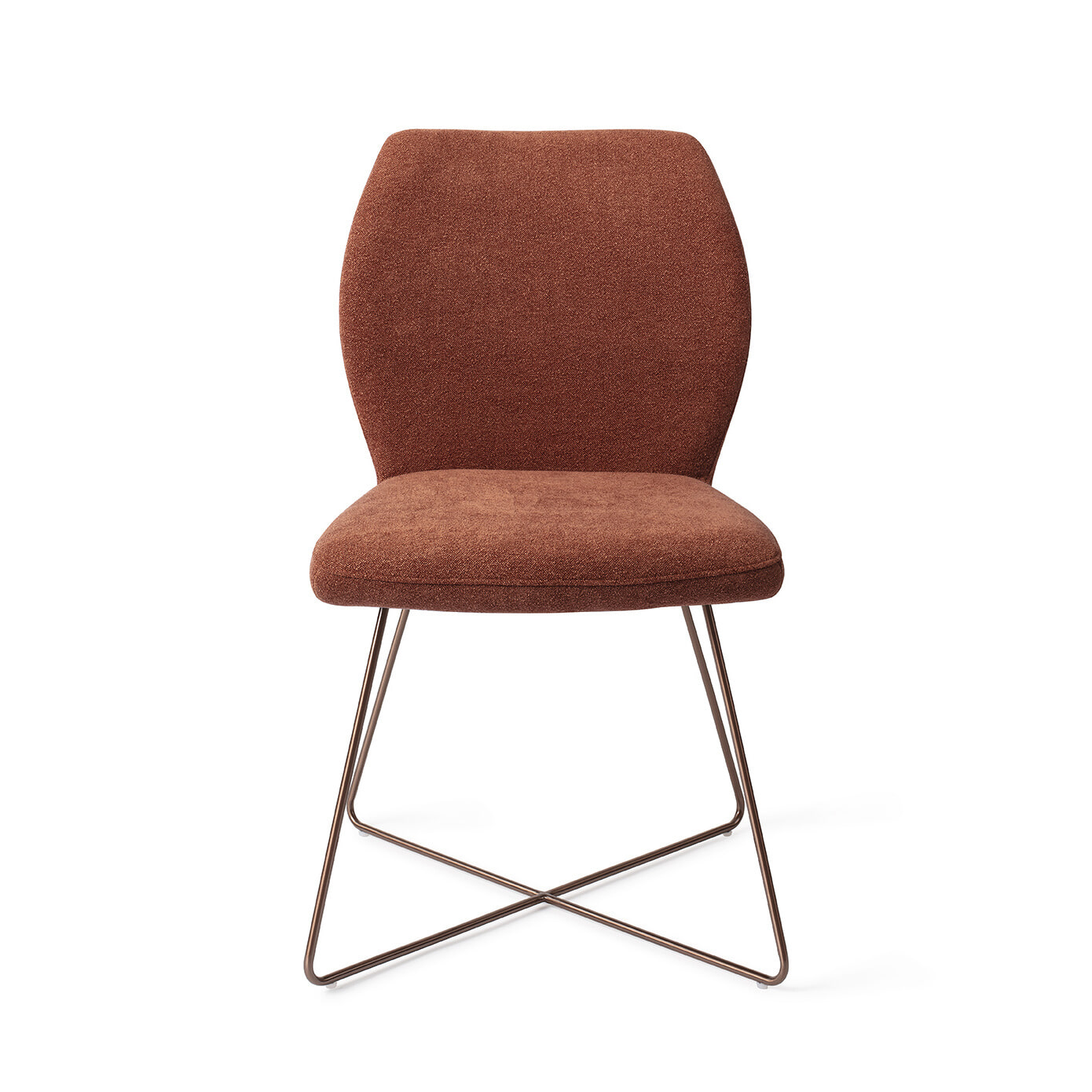 Jesper Home Eetkamerstoel 'Ikata' Cross Rose, kleur Cosy Copper