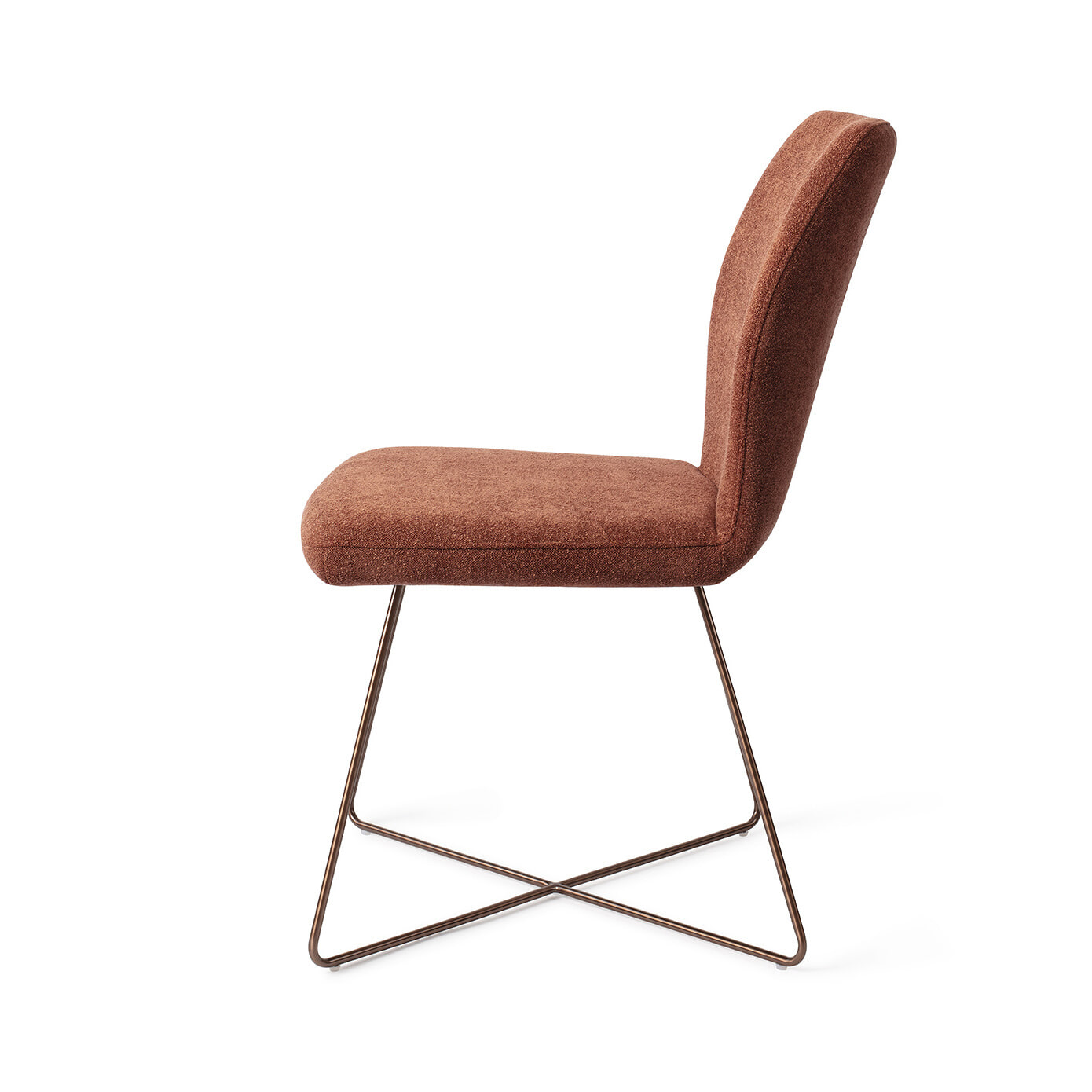 Jesper Home Eetkamerstoel 'Ikata' Cross Rose, kleur Cosy Copper