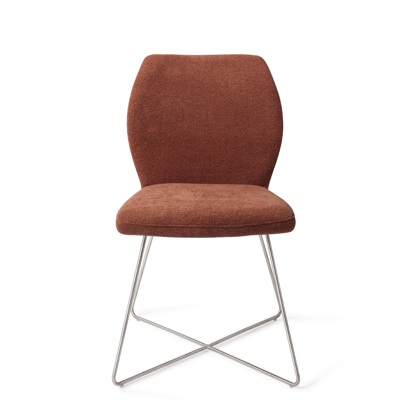 Jesper Home Eetkamerstoel 'Ikata' Cross Steel, kleur Cosy Copper