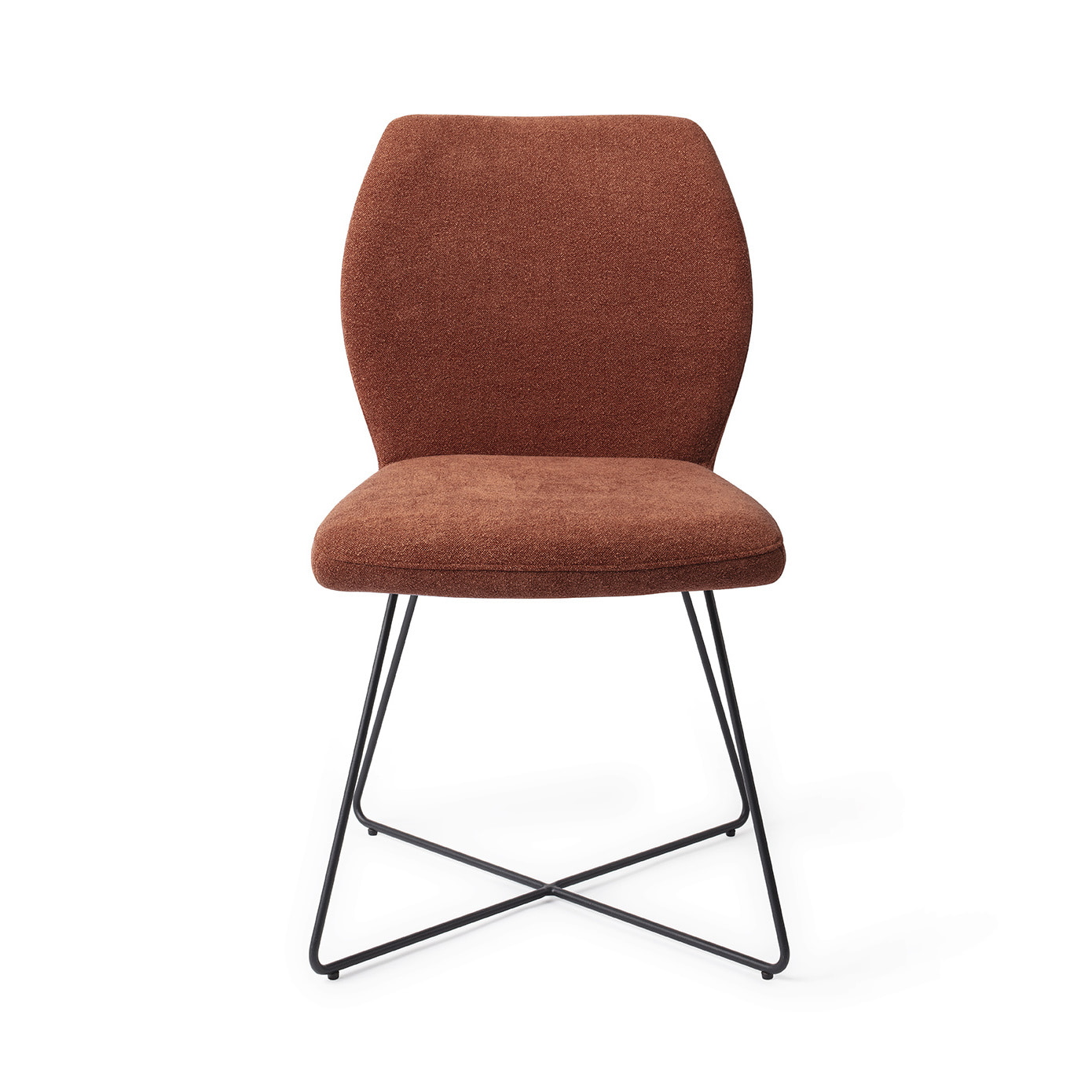 Jesper Home Eetkamerstoel 'Ikata' Cross Black, kleur Cosy Copper