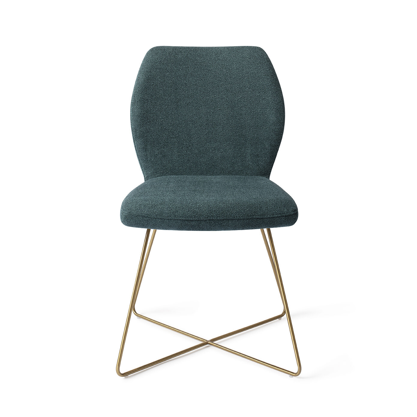 Jesper Home Eetkamerstoel 'Ikata' Cross Gold, kleur Merry Mermaid