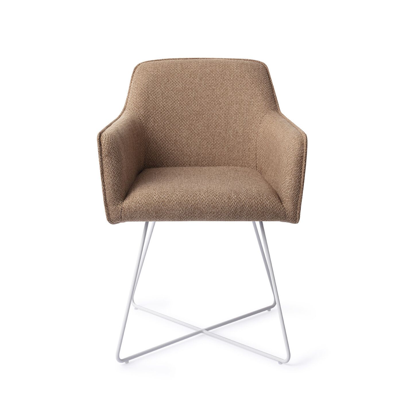 Jesper Home Eetkamerstoel 'Hofu' Cross White, kleur French Toast