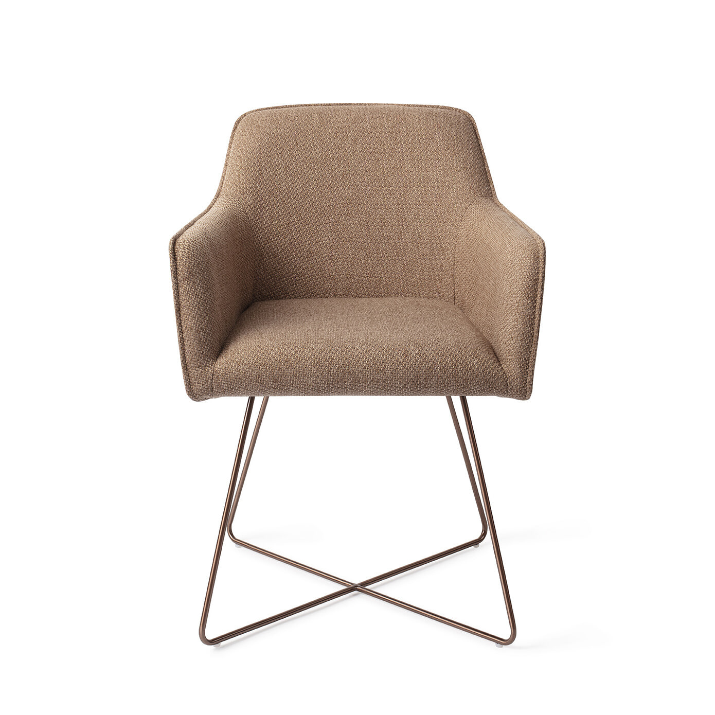 Jesper Home Eetkamerstoel 'Hofu' Cross Rose, kleur French Toast