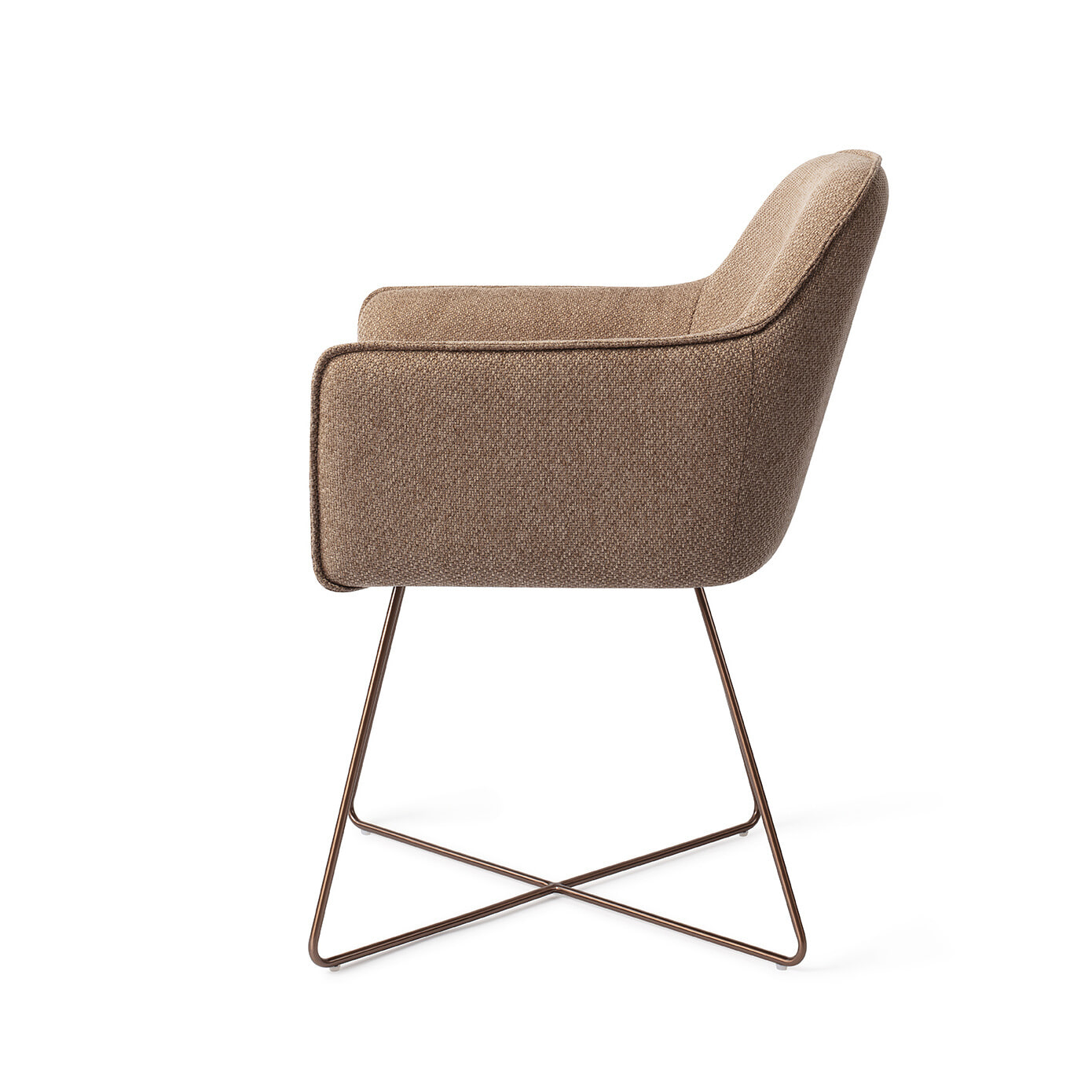 Jesper Home Eetkamerstoel 'Hofu' Cross Rose, kleur French Toast