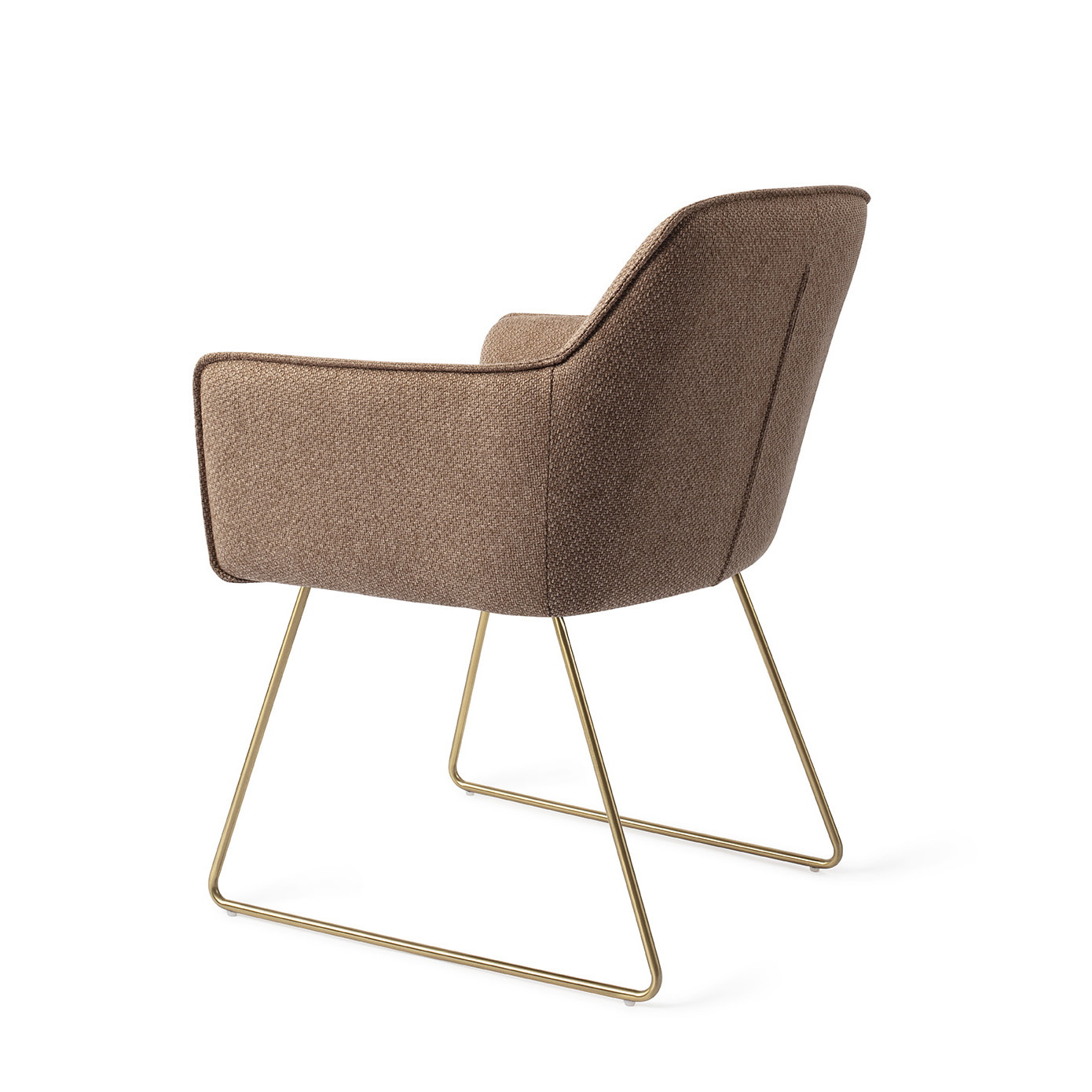 Jesper Home Eetkamerstoel 'Hofu' Slide Gold, kleur French Toast